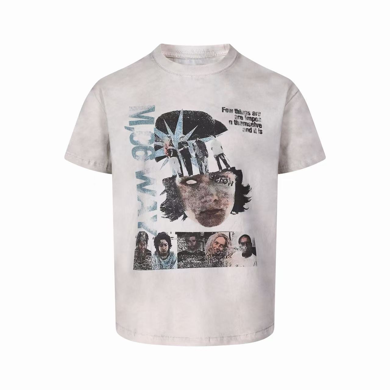 Omirad Vintage Washed Collage Graphic Tee | Y2K Streetwear