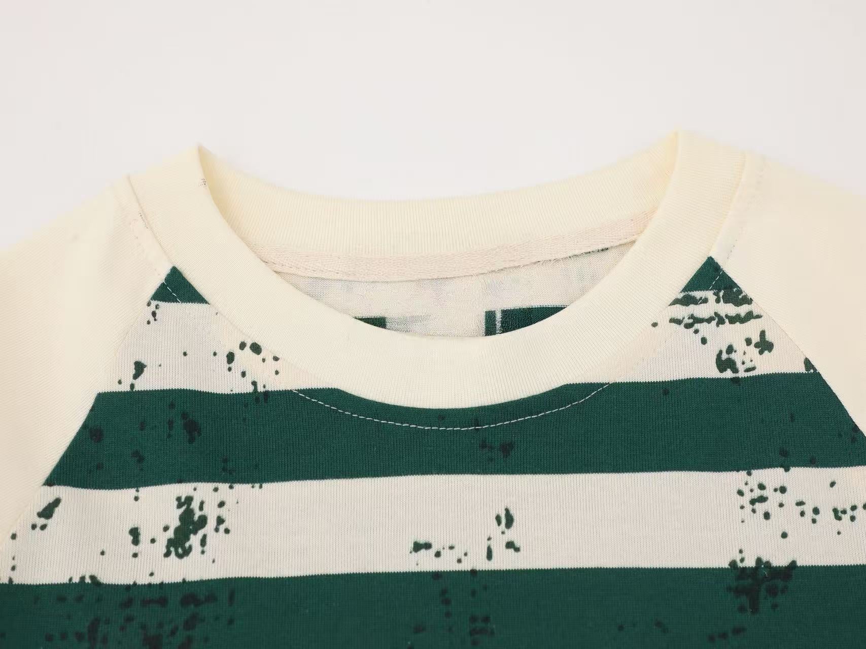 High Profile Striped Raglan Long Sleeve Tee | Y2K Streetwear