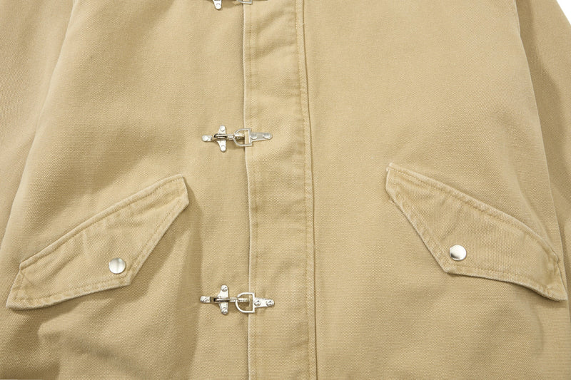 Omirad Classic Toggle Work Jacket | Cropped Utility Jacket