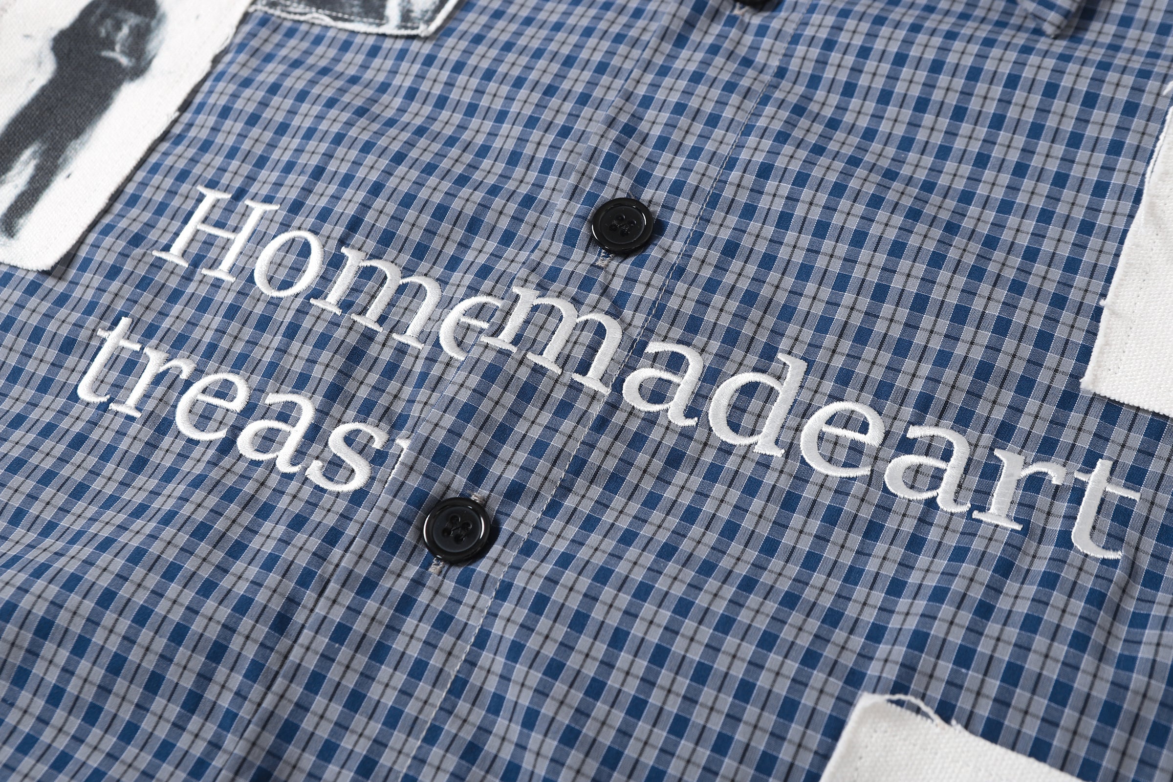 Patchwork Graphic Plaid Shirt | Streetwear Overshirt