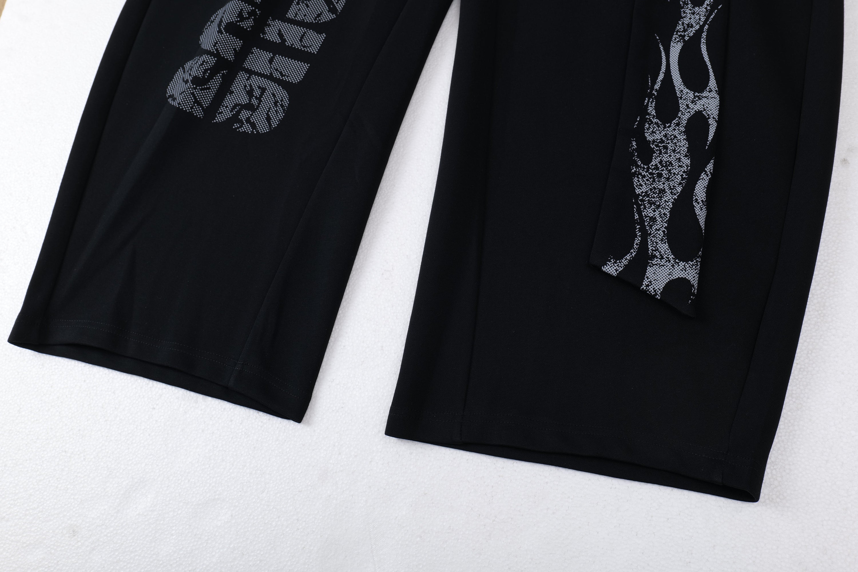 Fairfocus Flame Wrap Wide-Leg Pants | Streetwear Joggers