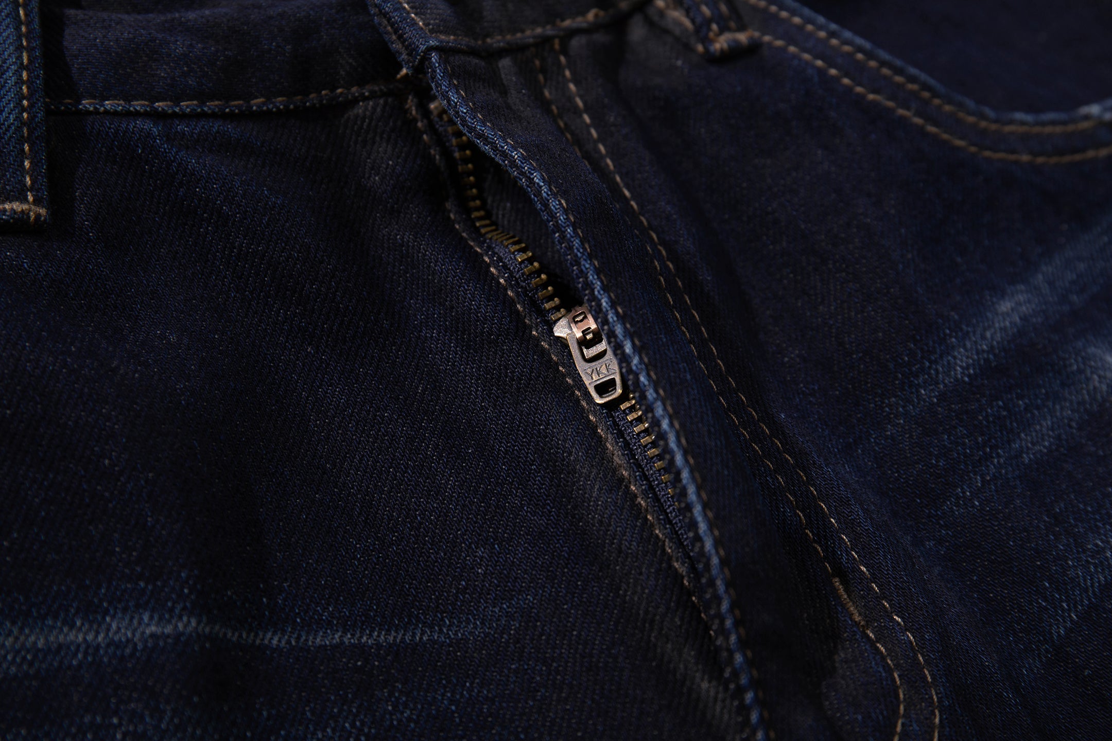 Omirad Leather-Patch Wide-Leg Jeans | Deep Indigo Denim