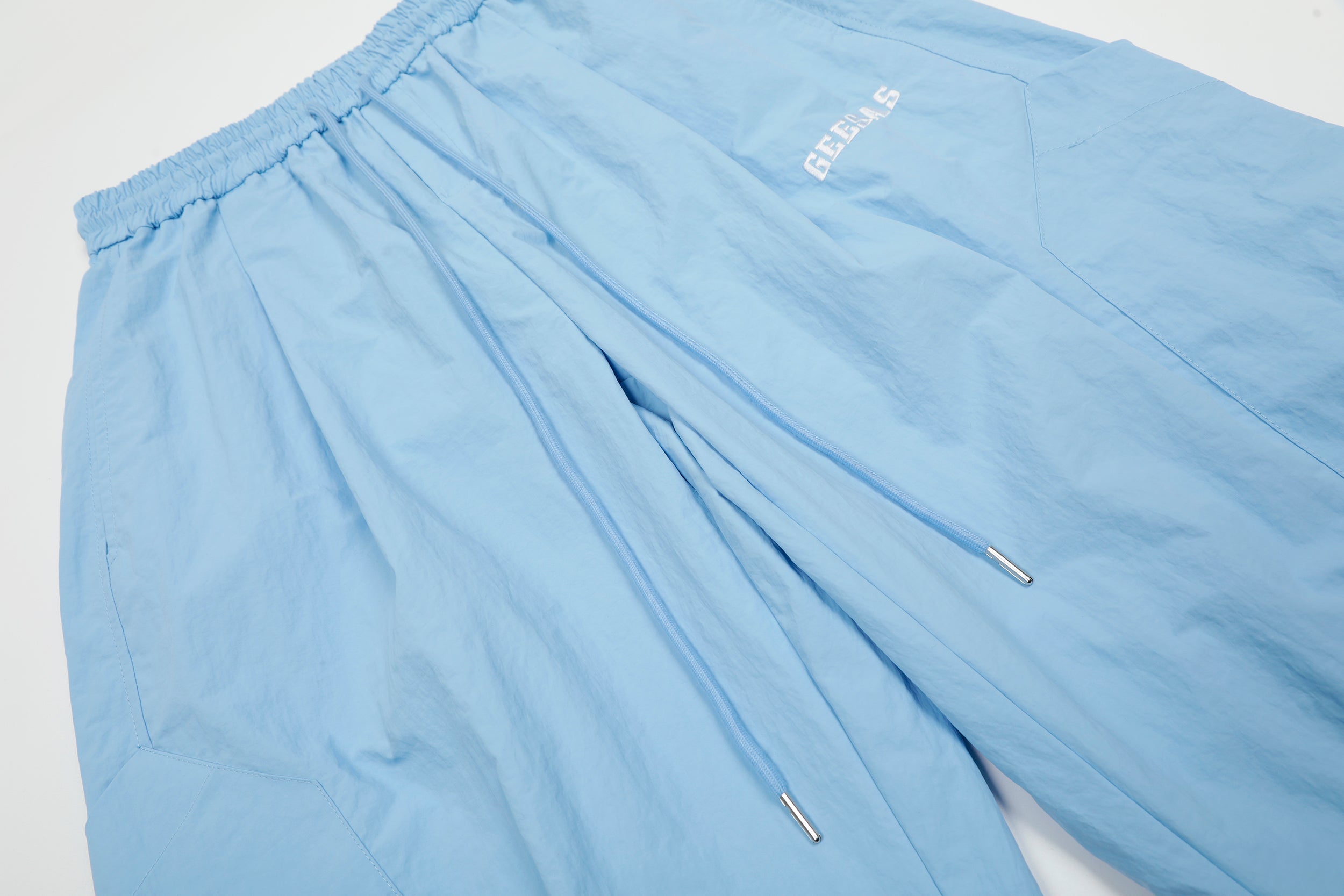 Nylon Utility Cargo Wide-Leg Pants | Pastel Streetwear