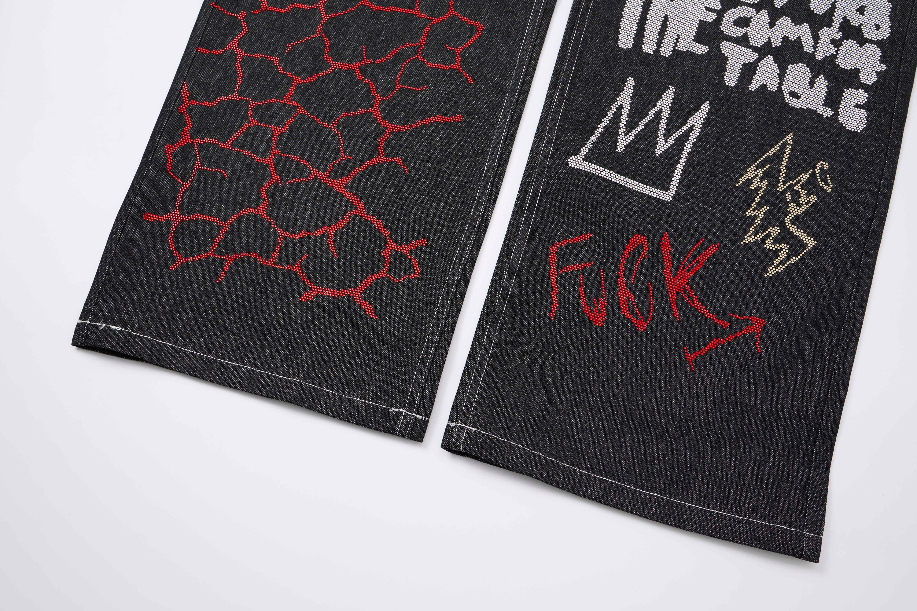 Omirad Graffiti Graphic Denim Pants | Streetwear Jeans