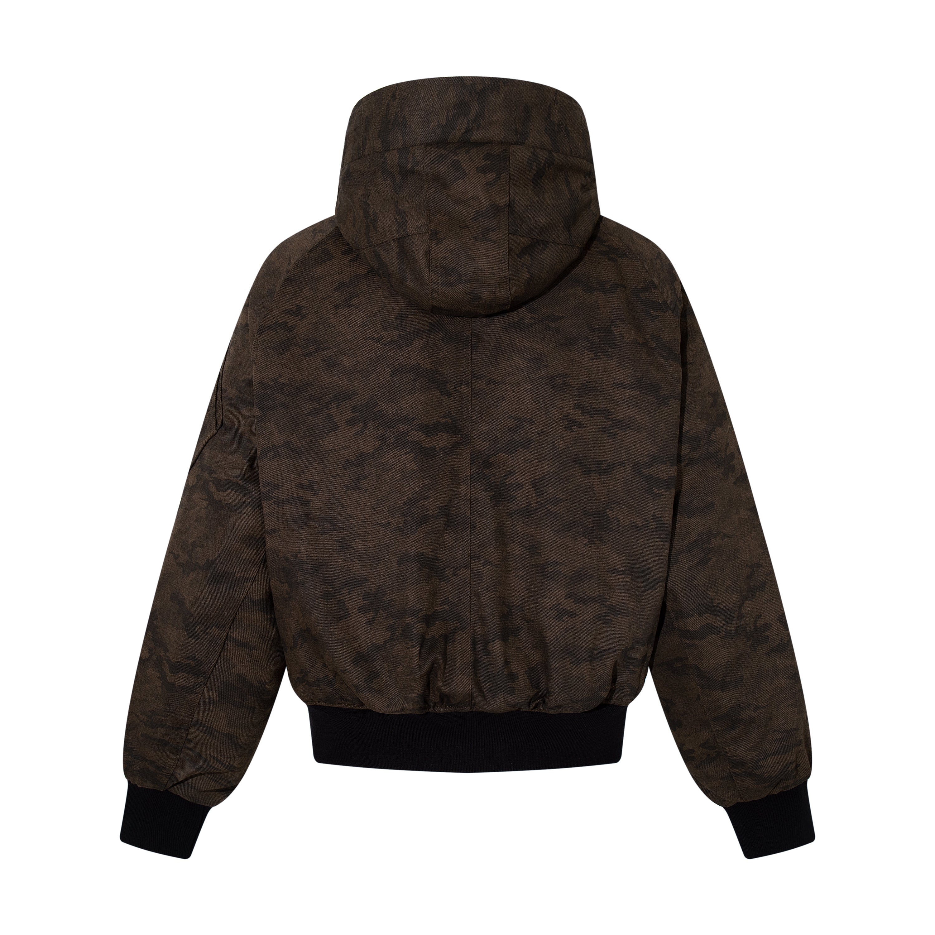 Omirad Camo Faux Fur Hood Bomber Jacket | Heavyweight Cotton