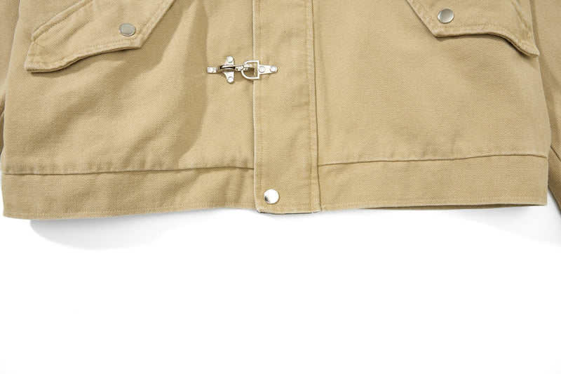 Omirad Classic Toggle Work Jacket | Cropped Utility Jacket