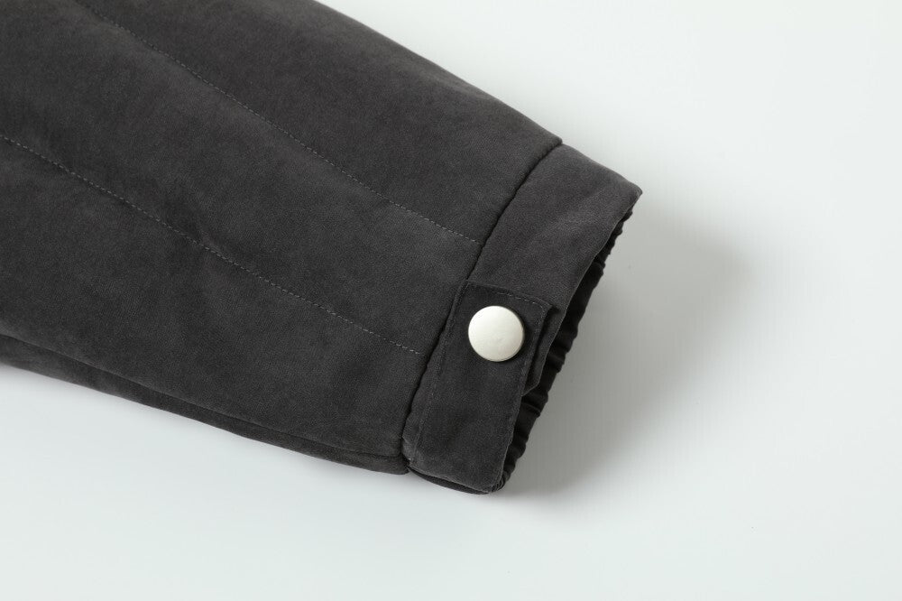 Panel Quilted High-Neck Bomber Jacket | Streetwear Puffer