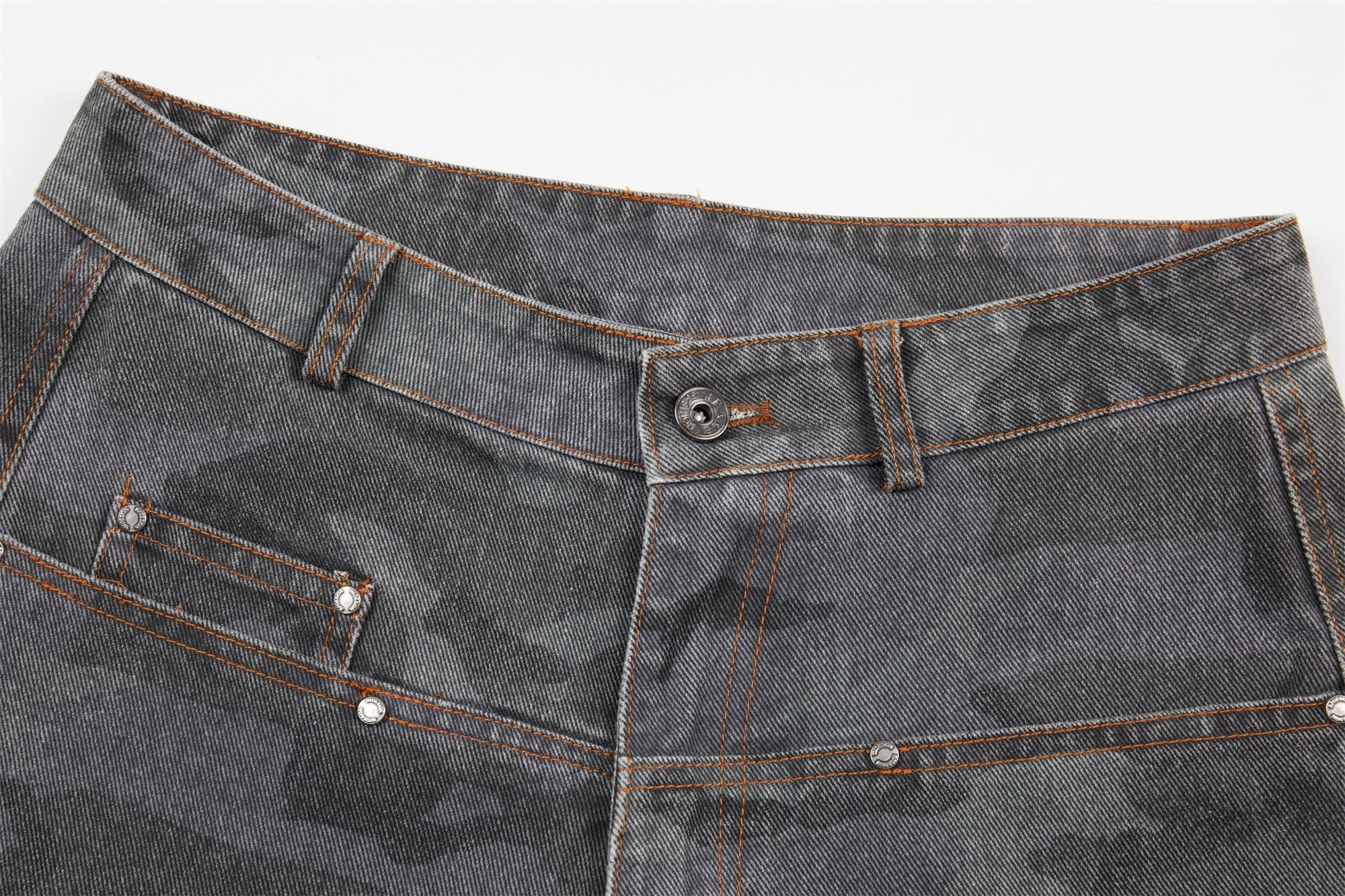 Omirad Desert Camo Barrel Jeans | Wide Leg Streetwear Pants