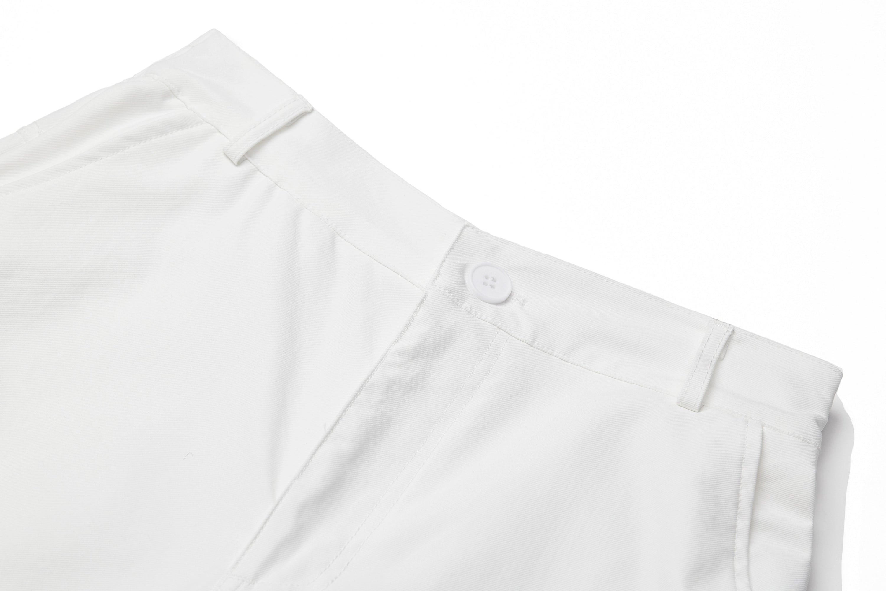 Omirad Sculpted Pleat Tech Wide-Leg Pants | Black & White