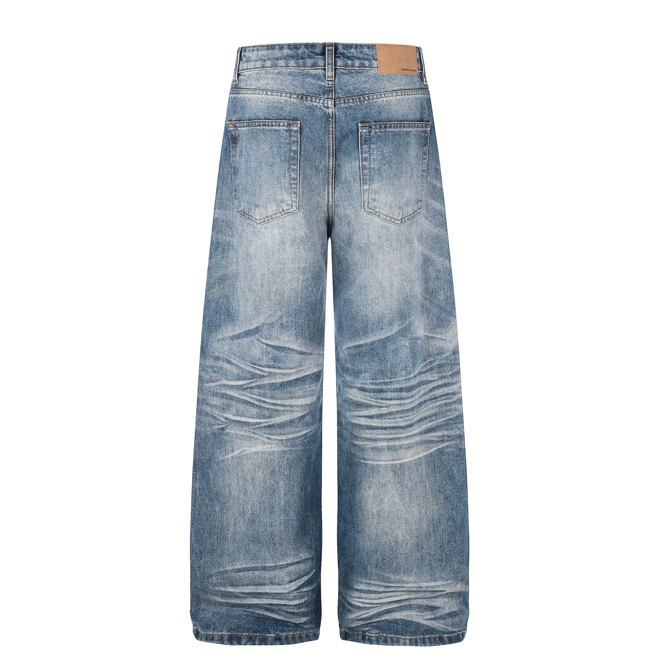 Omirad Vintage Fade Baggy Jeans | Wide Leg Y2K Denim