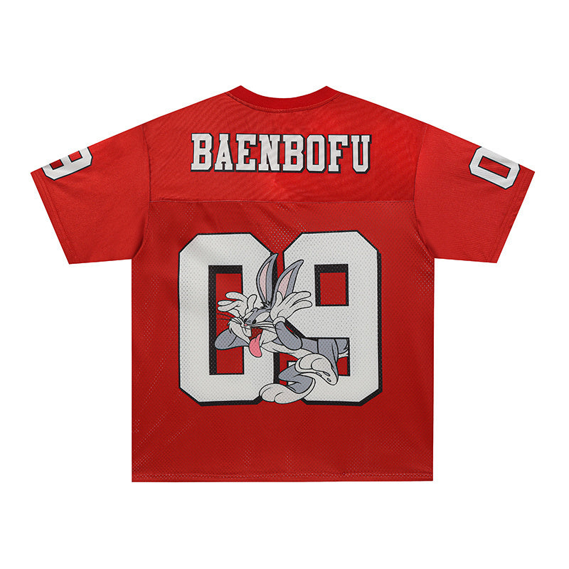 Bugs Bunny Cartoon Football Jersey | Streetwear Number 09