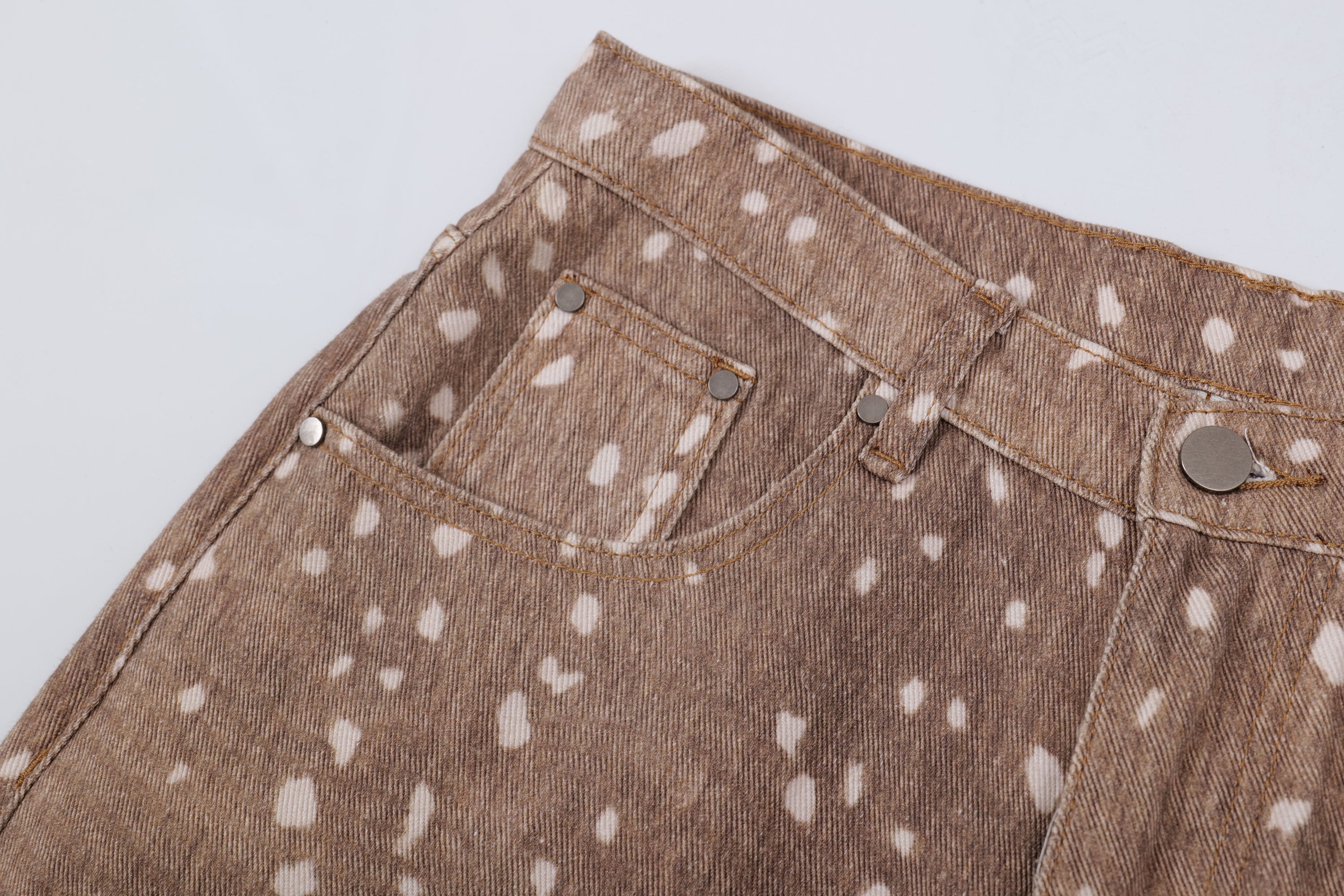 Omirad Fawn Print Wide-Leg Jeans | Spotted Denim