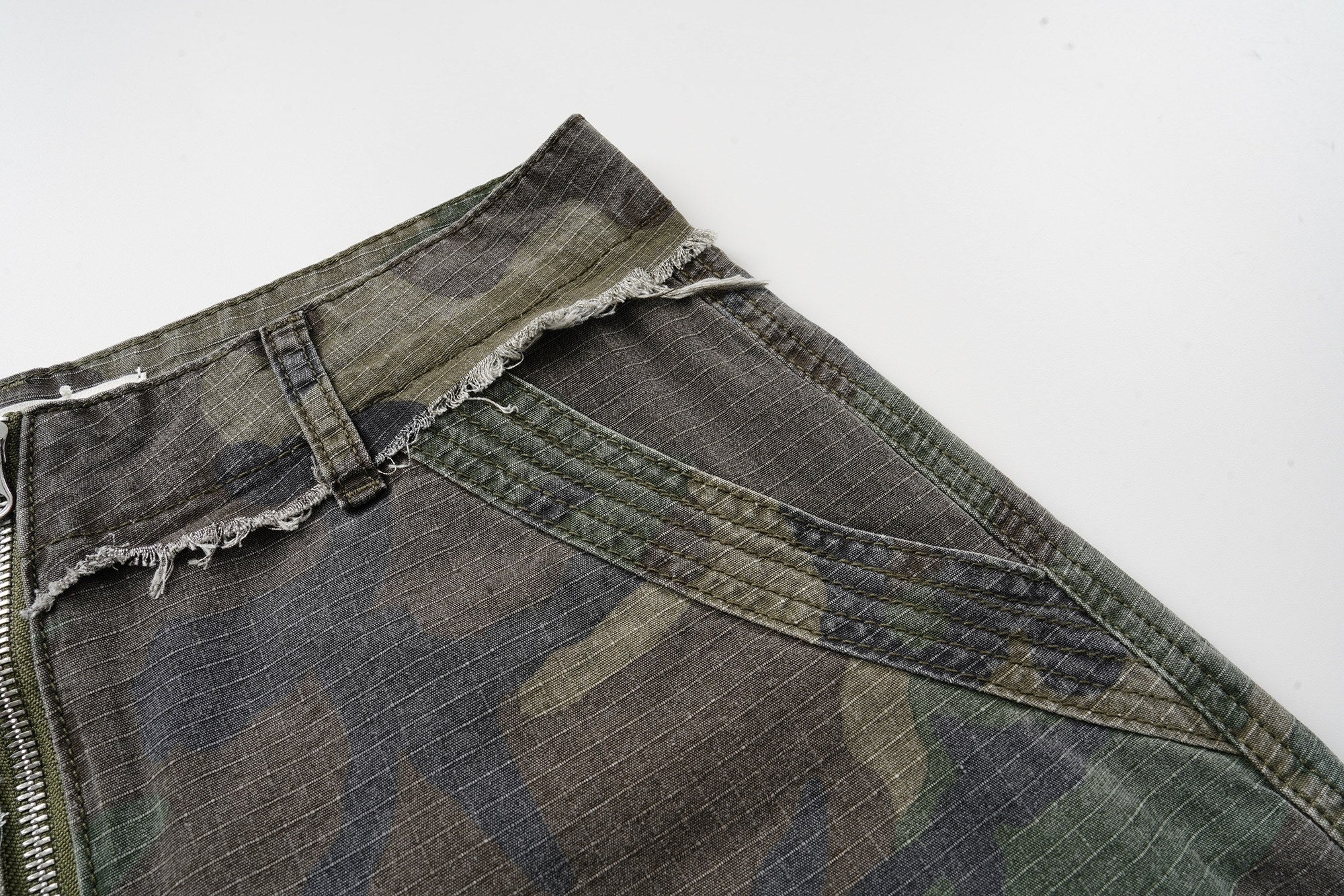 Camouflage Cargo Shorts | Oversized Wide-Leg Streetwear