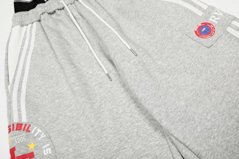 Varsity Stripe Wide-Leg Track Pants | Streetwear Sweatpants