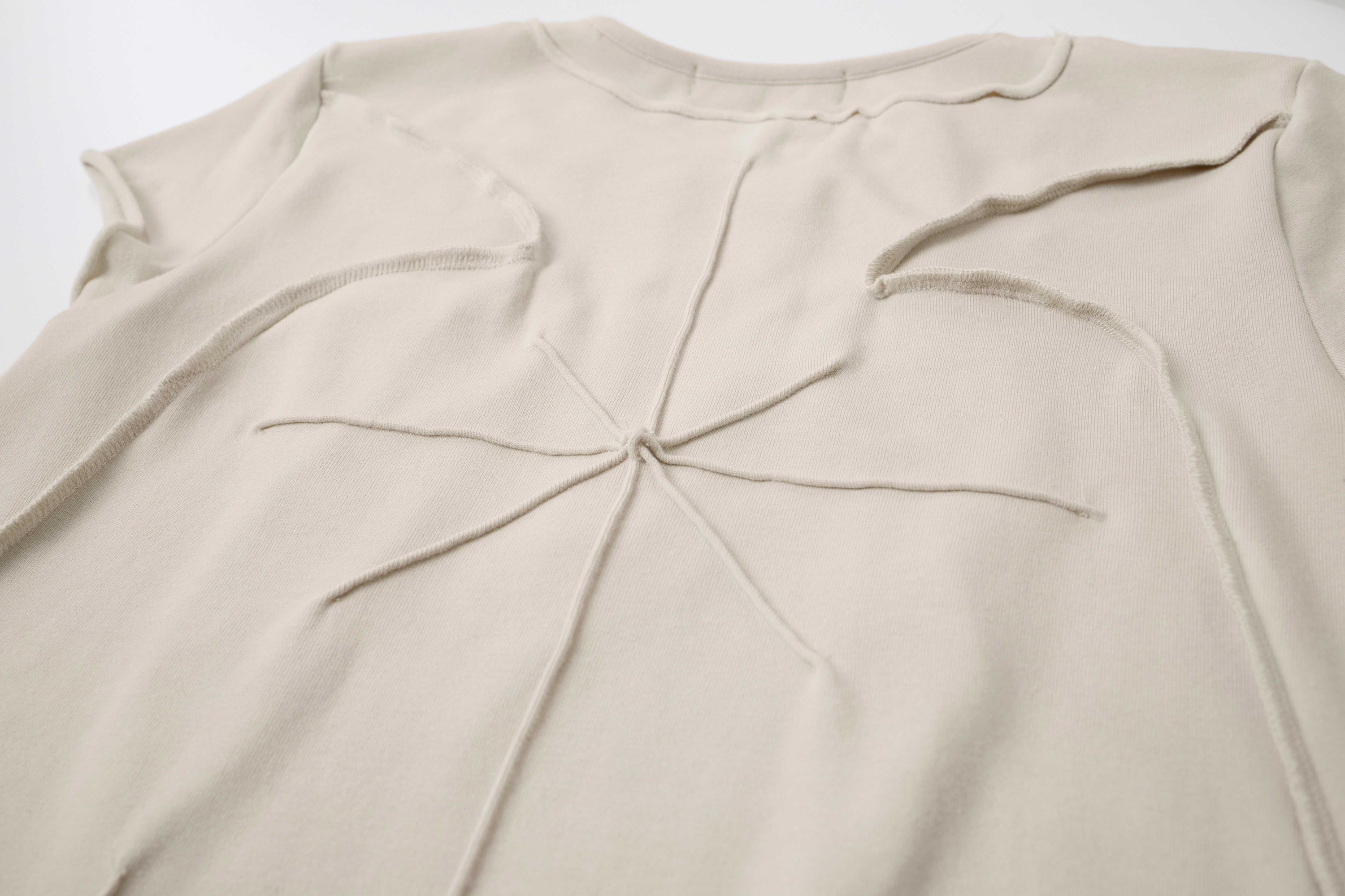 Omirad Raw Seam Sculpted Panel Cotton Tee | Avant-Garde Streetwear