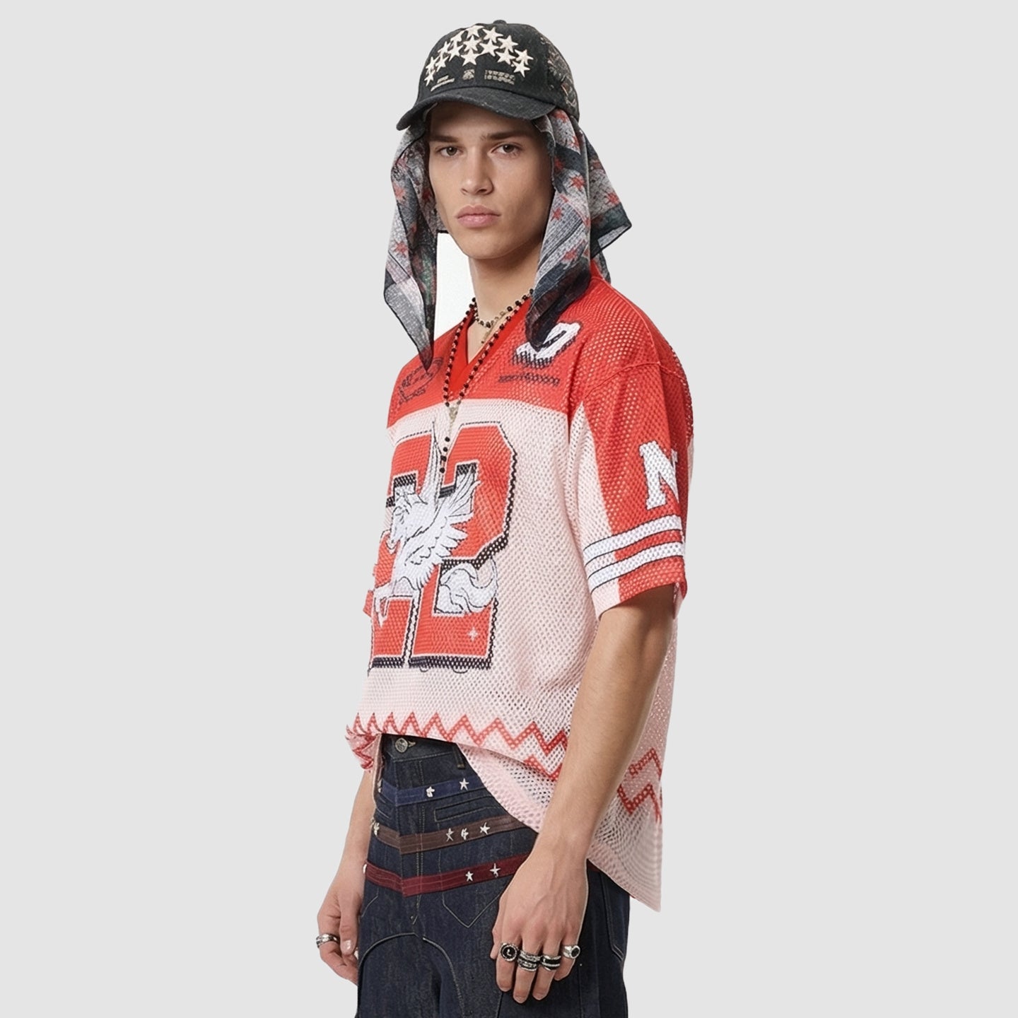 Omirad Noble Sun 22 Mesh Jersey T-Shirt | Streetwear