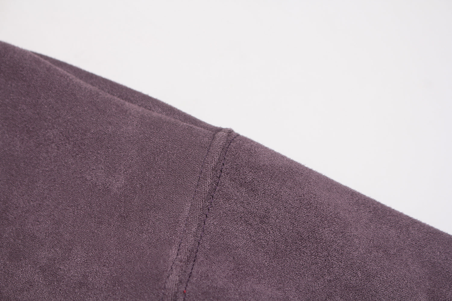Suede Varsity Zip Hoodie | Bold Lettering & Contrast Piping
