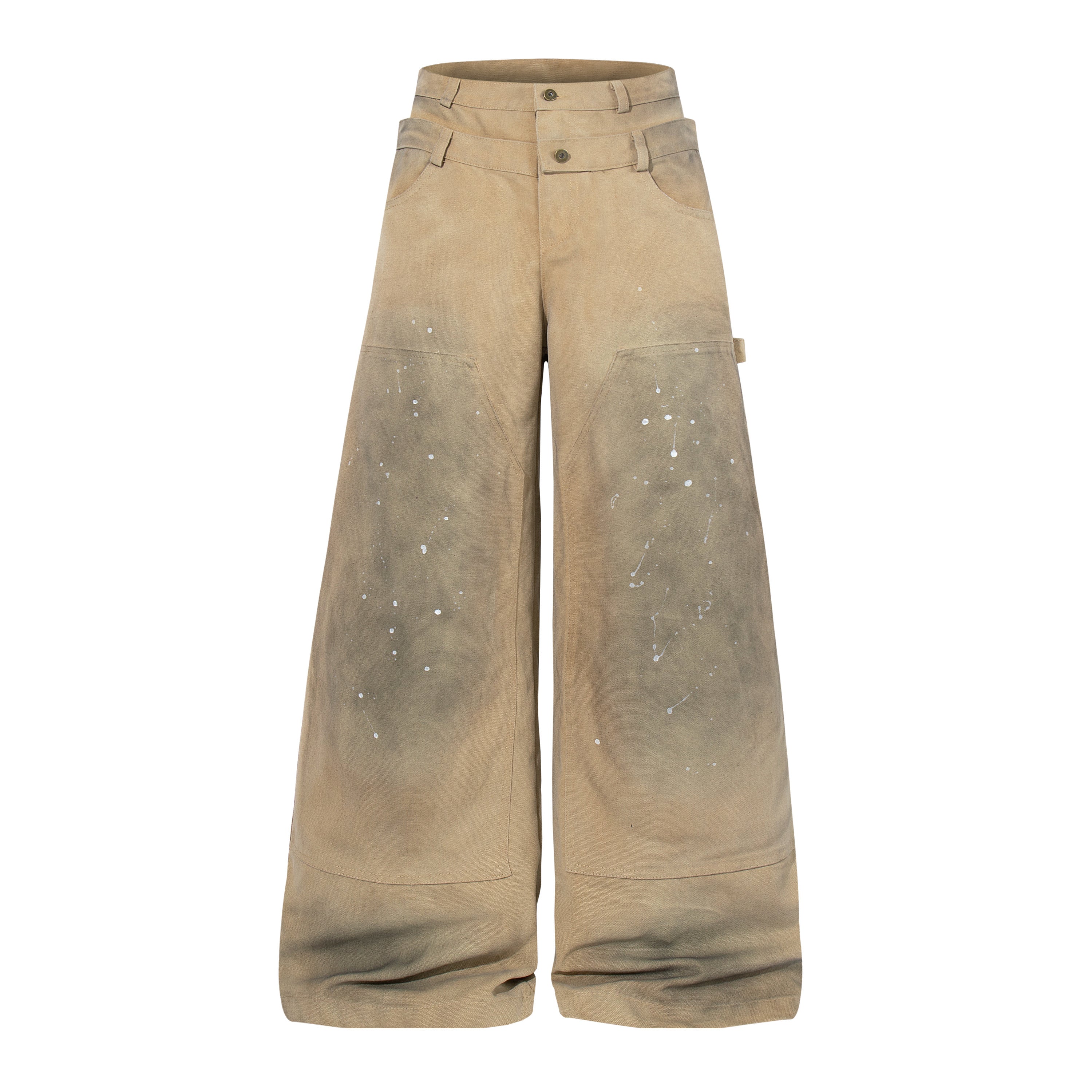 Omirad Vintage Workwear Wide-Leg Pants | 100% Cotton