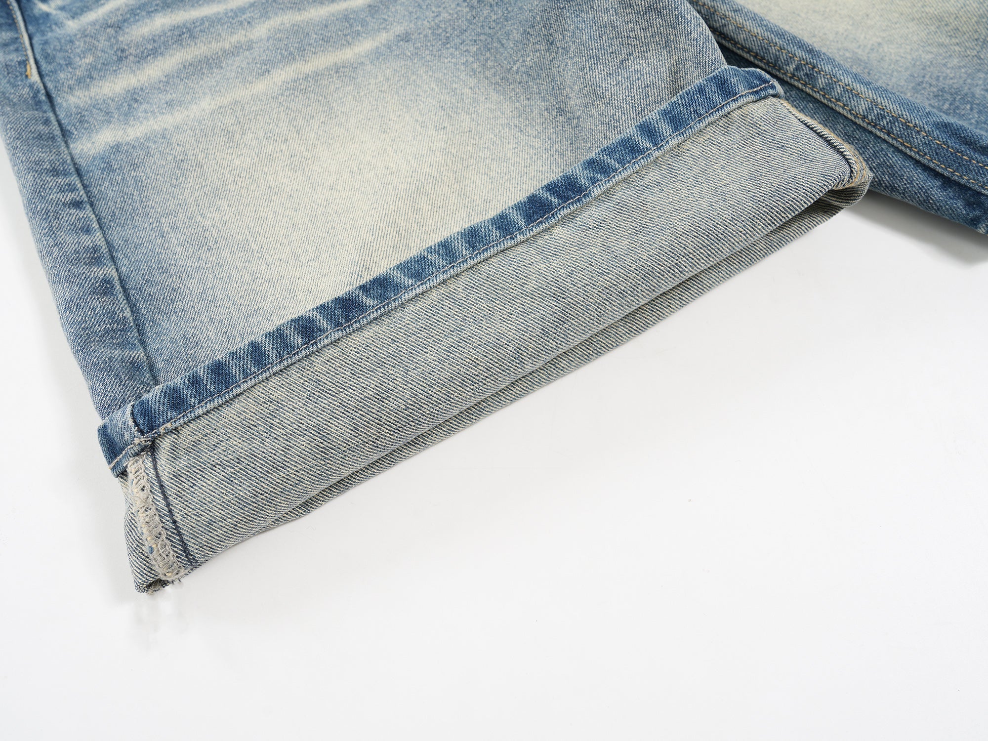 Omirad Faded Wide-Leg Denim Shorts | Vintage Wash Streetwear