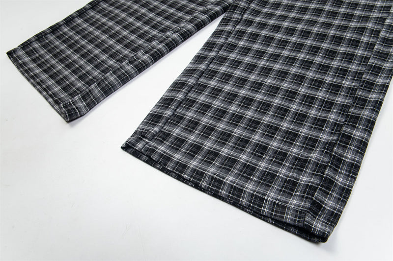 Made No Choice Plaid Wide-Leg Lounge Pants | 100% Cotton