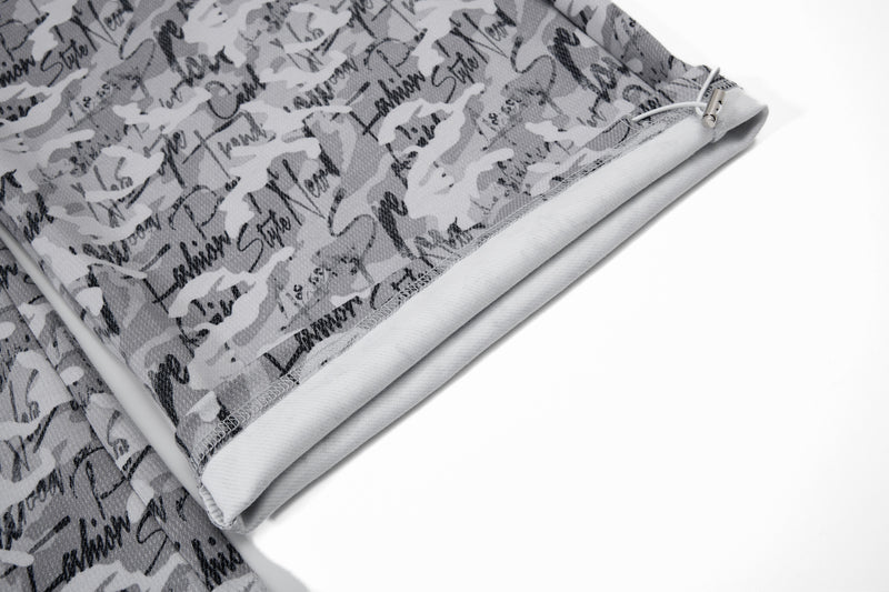 Omirad Camo Script Wide-Leg Streetwear Pants