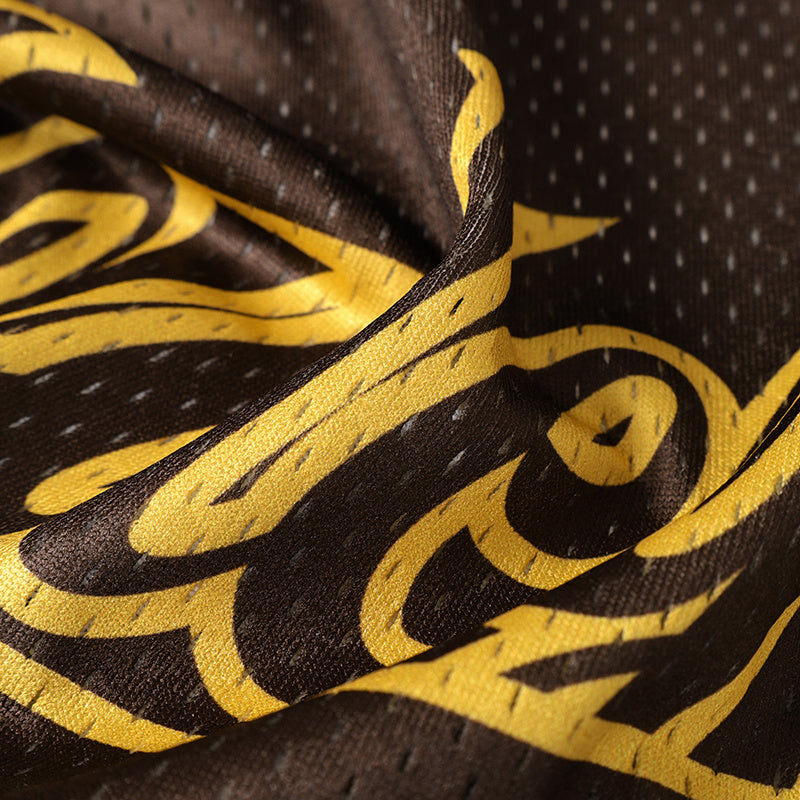 Flame Graphic Varsity Performance Jersey | Street Football Style