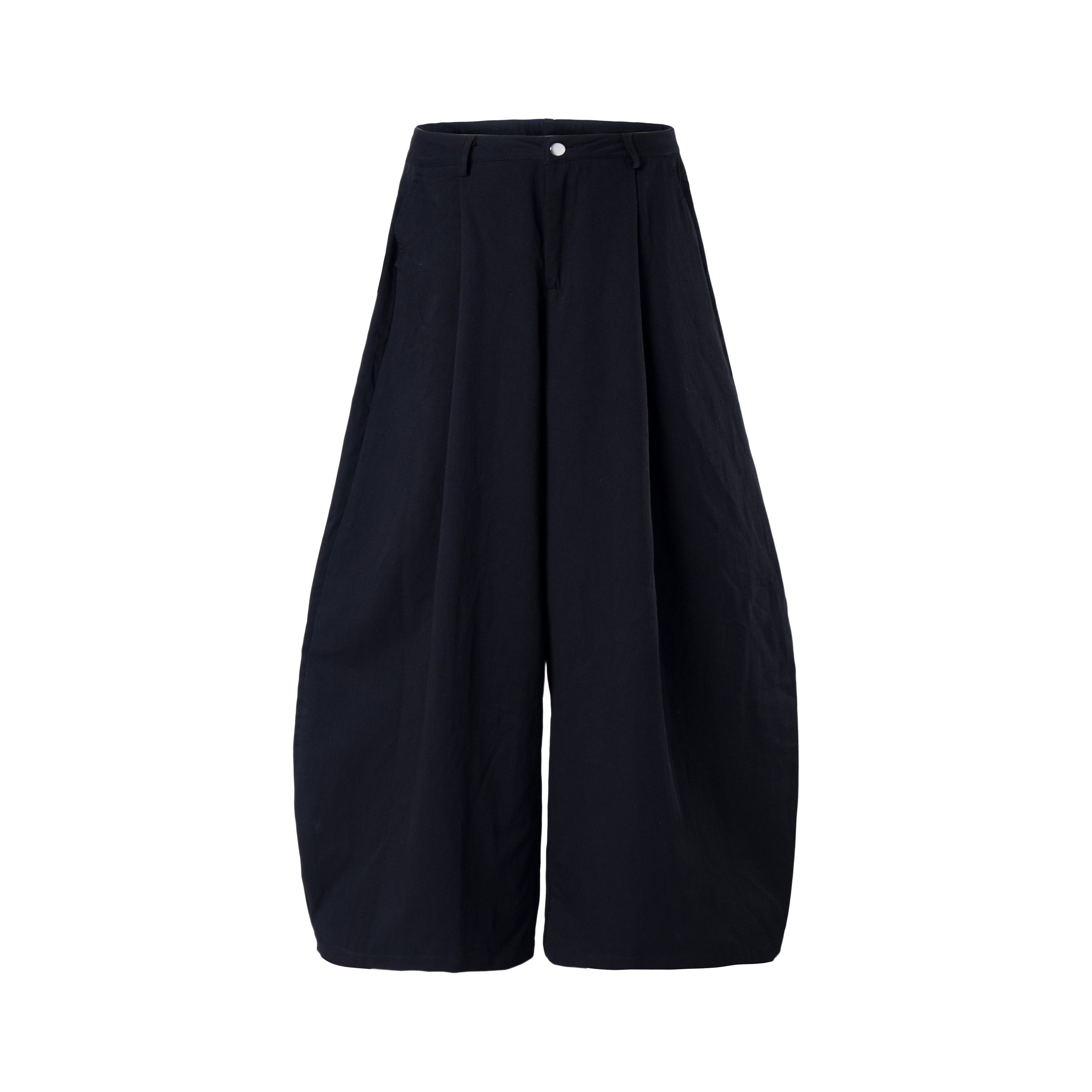 Minimalist Balloon Cargo Pants | Wide-Leg Utility Fit