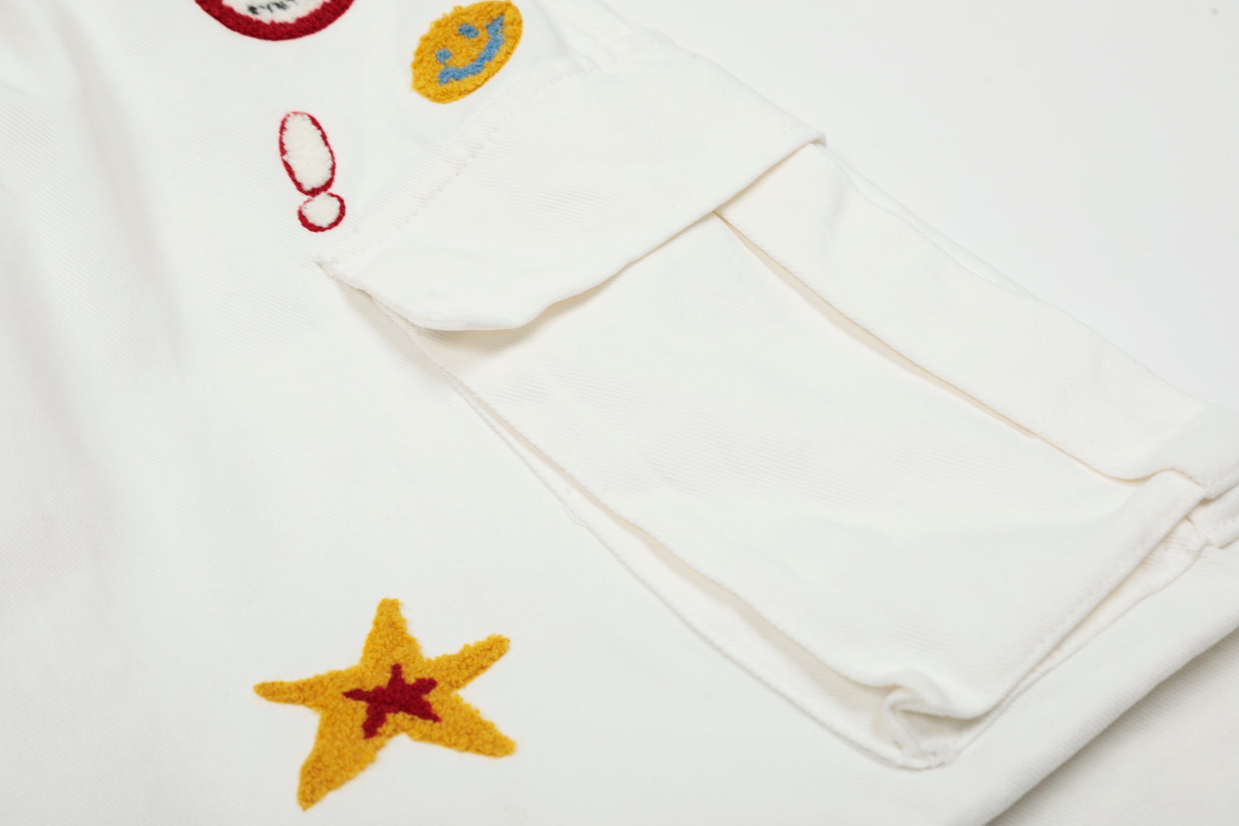 Patchwork Embroidered Cargo Shorts | Streetwear Wide-Leg