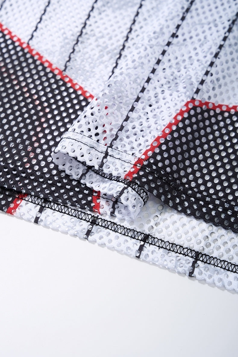 Omirad New York 89 Pinstripe Mesh Jersey T-Shirt