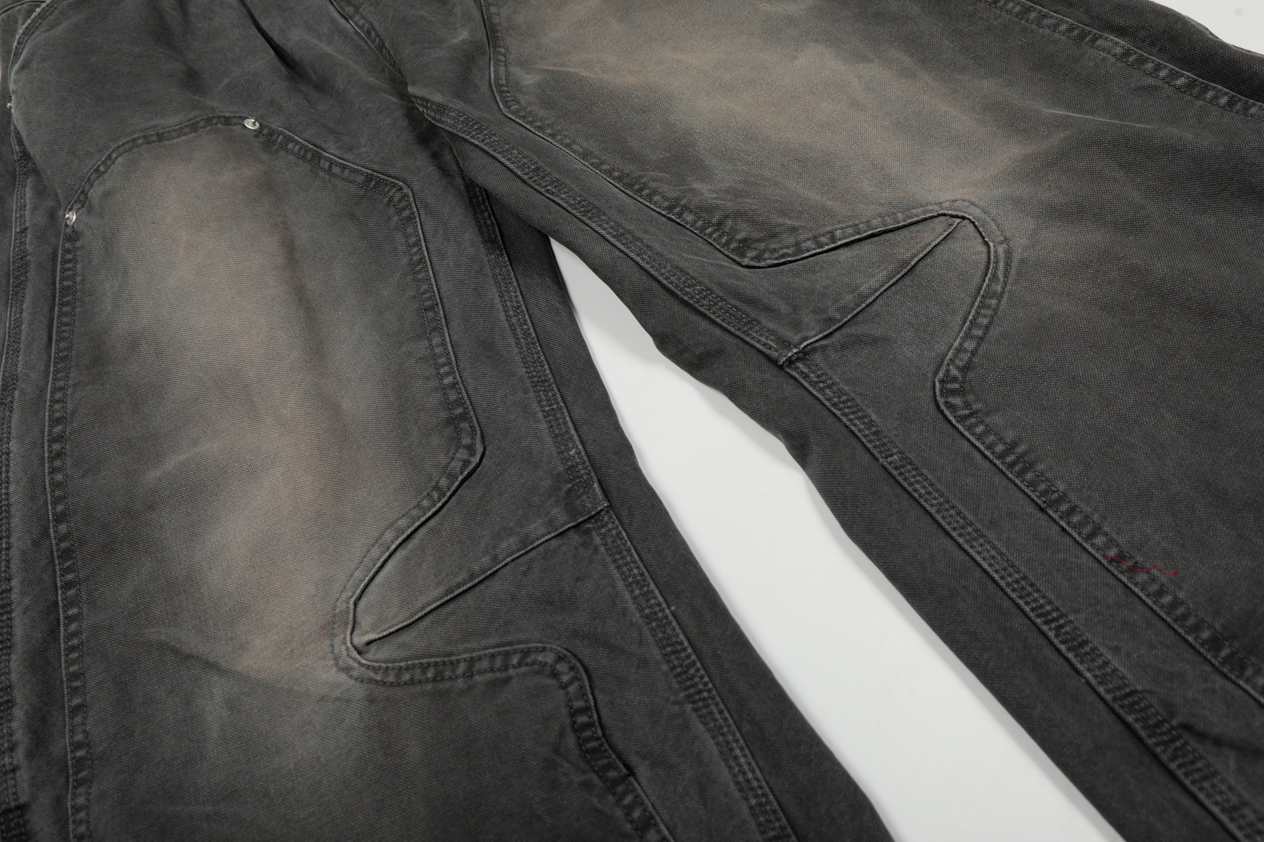 Omirad Washed Utility Wide-Leg Denim Pants | Oversized Cargo