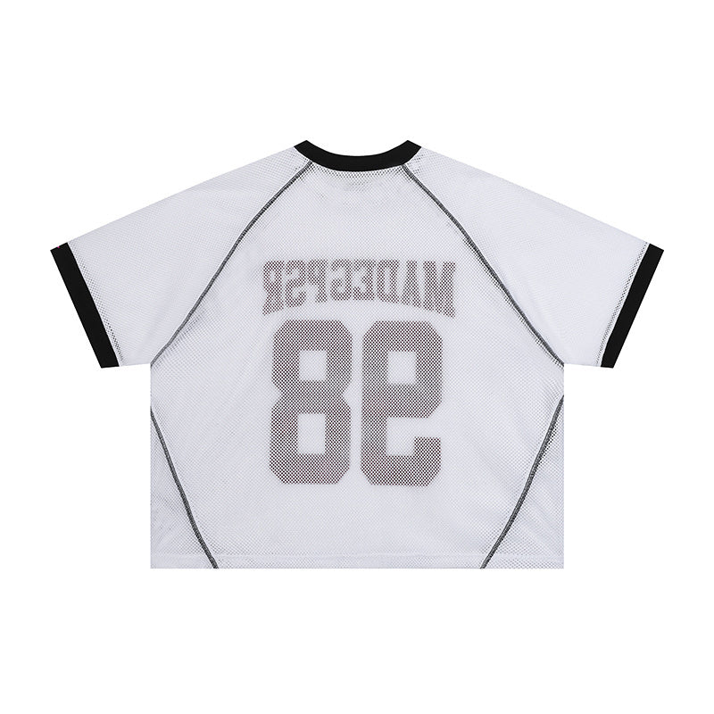 Omirad Mesh Varsity Jersey | Breathable Athletic Street Top