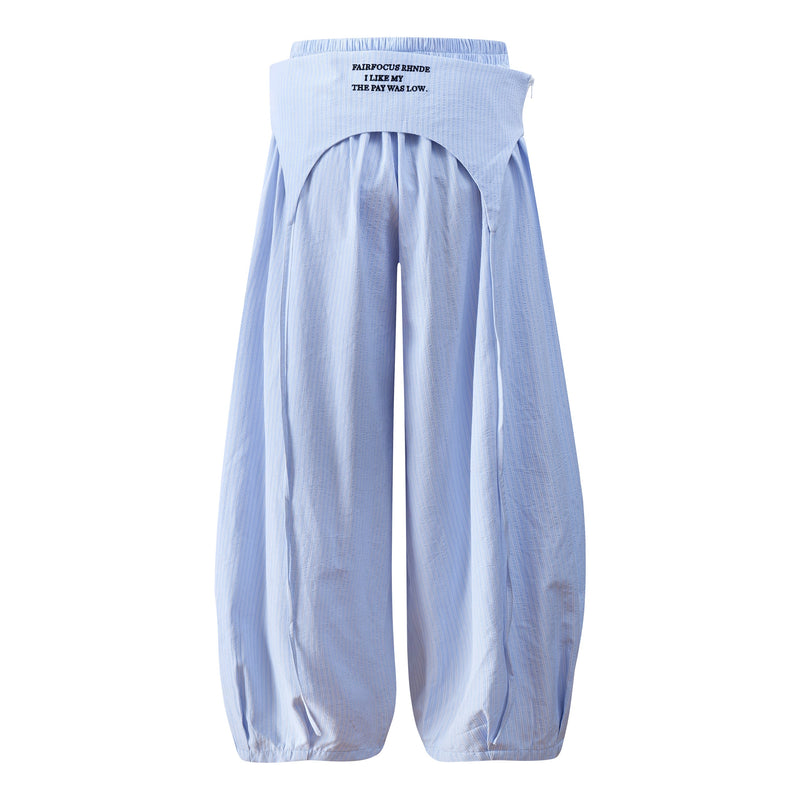 Fairfocus Layered Pleated Wide-Leg Pants | Streetwear