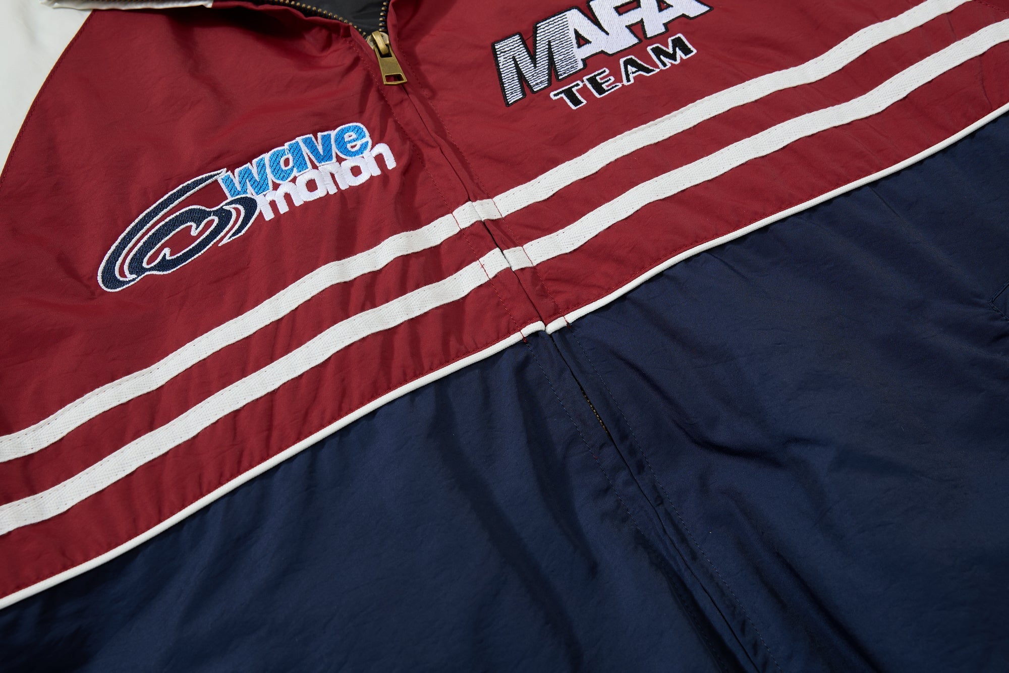 Retro Racing Colorblock Bomber Jacket | MAFA Vintage