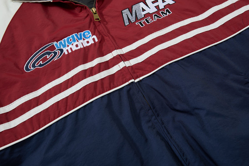 Retro Racing Colorblock Bomber Jacket | MAFA Vintage