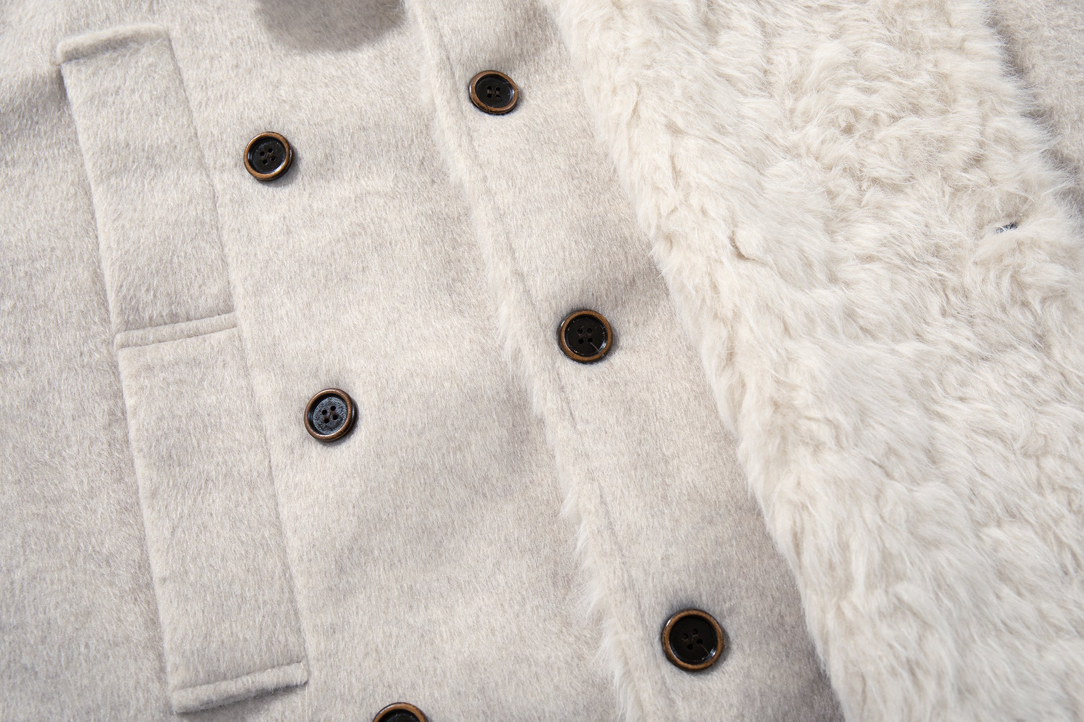 Faux Fur Collar Belted Cropped Jacket | Omirad