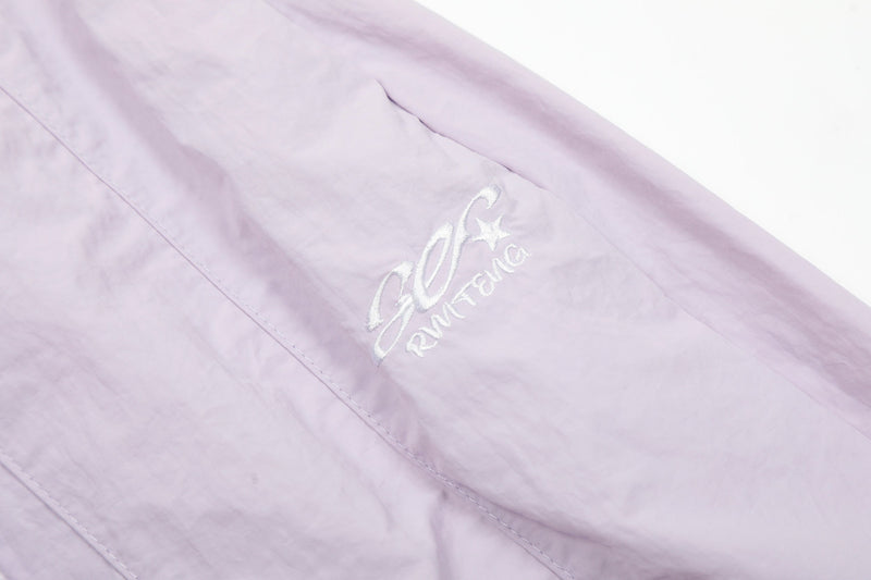 Pastel Nylon Stacked Balloon Pants | Streetwear Trousers