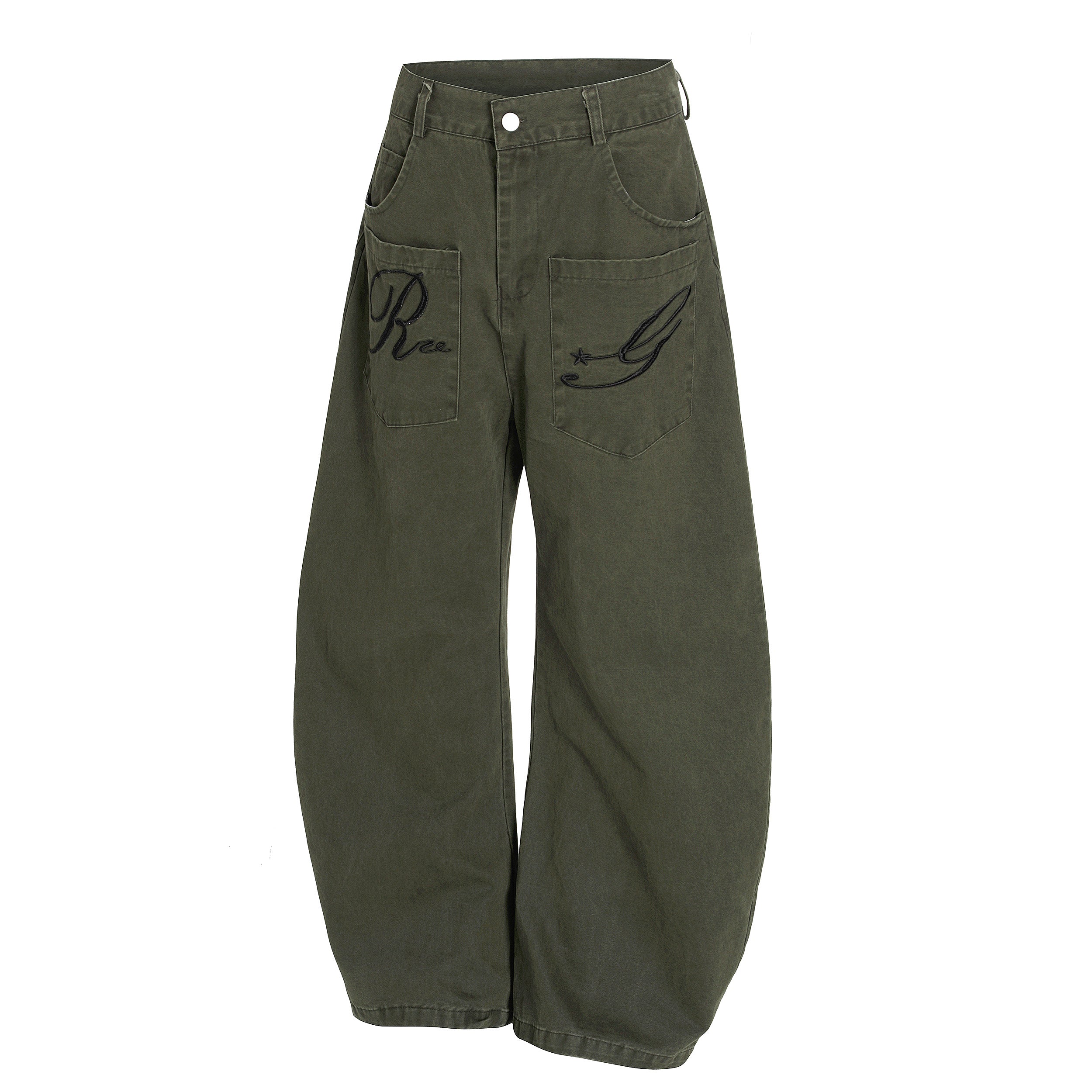 Omirad Re☆G Embroidered Balloon Jeans | Wide Leg Streetwear