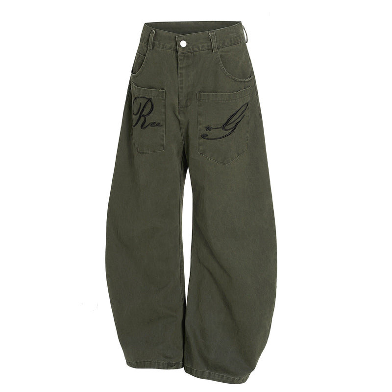 Omirad Re☆G Embroidered Balloon Jeans | Wide Leg Streetwear
