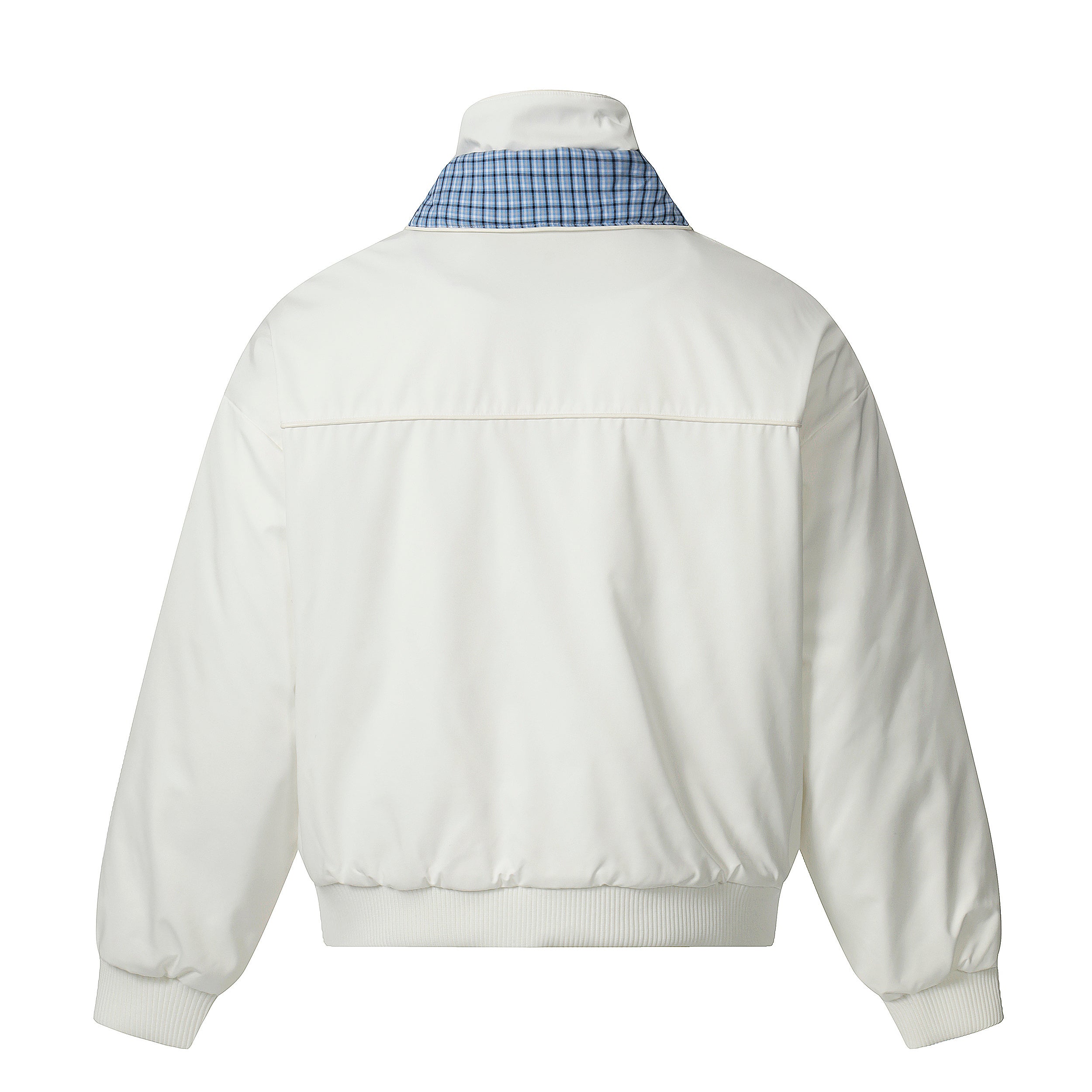 Reversible Check Collar Padded Bomber Jacket | SEAKOFF