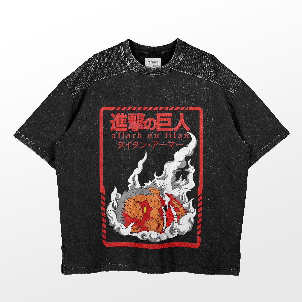 T-shirt Épique de Transformation d'Armure pour Fans d'Anime | T-shirt Blanc à Graphisme Audacieux pour Amateurs de Cosplay