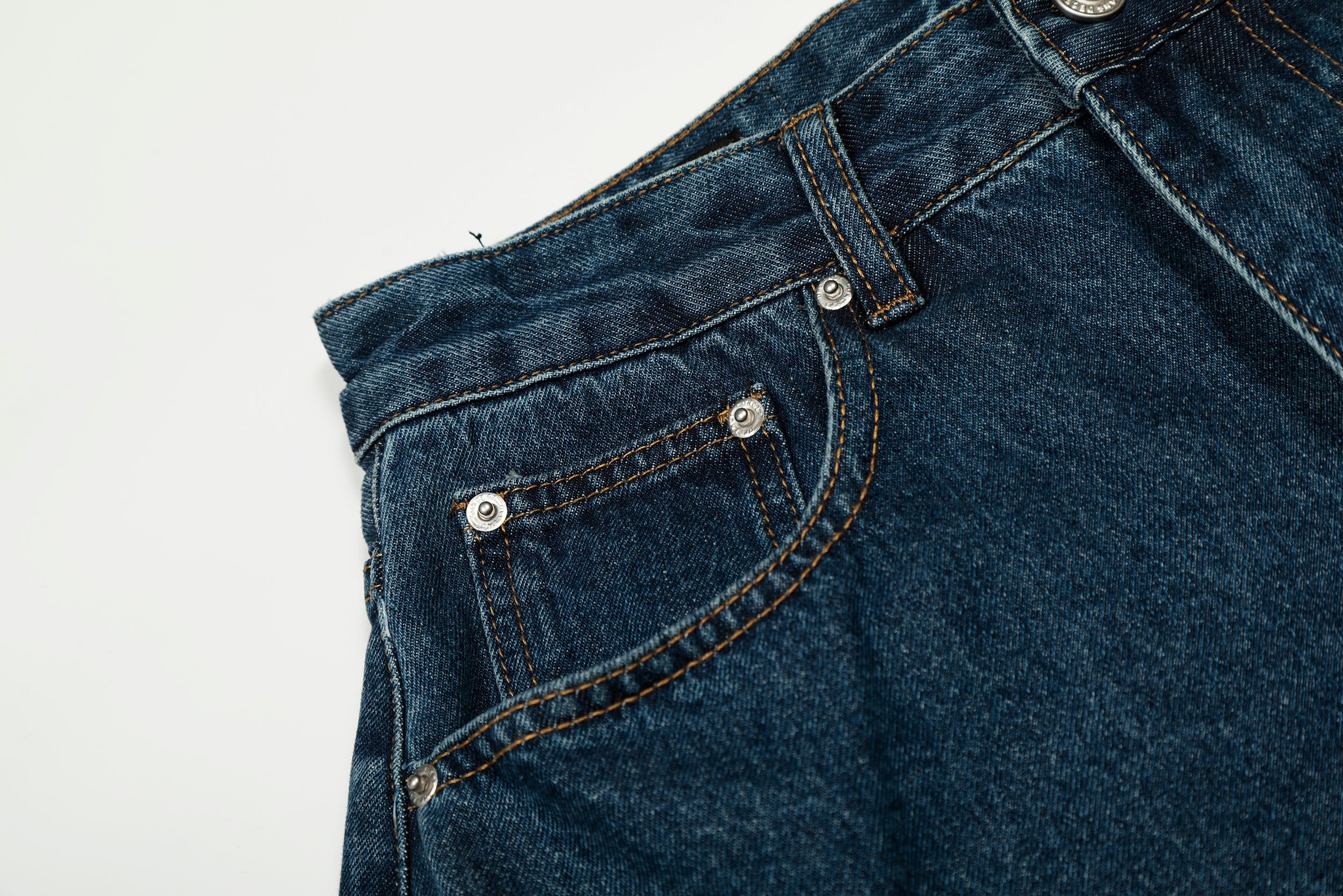 Omirad Deep Indigo Balloon Wide-Leg Jeans | 100% Cotton
