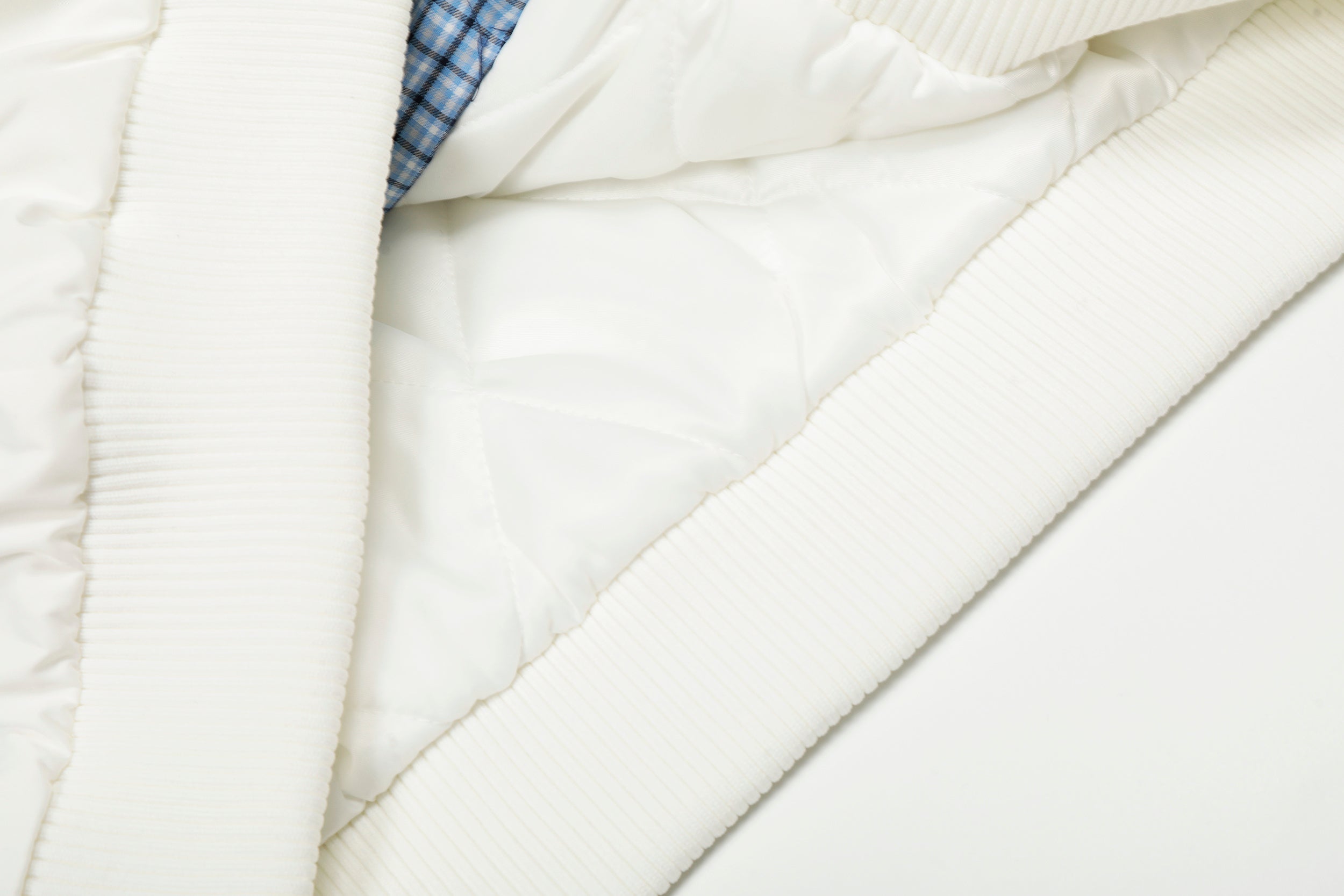 Reversible Check Collar Padded Bomber Jacket | SEAKOFF