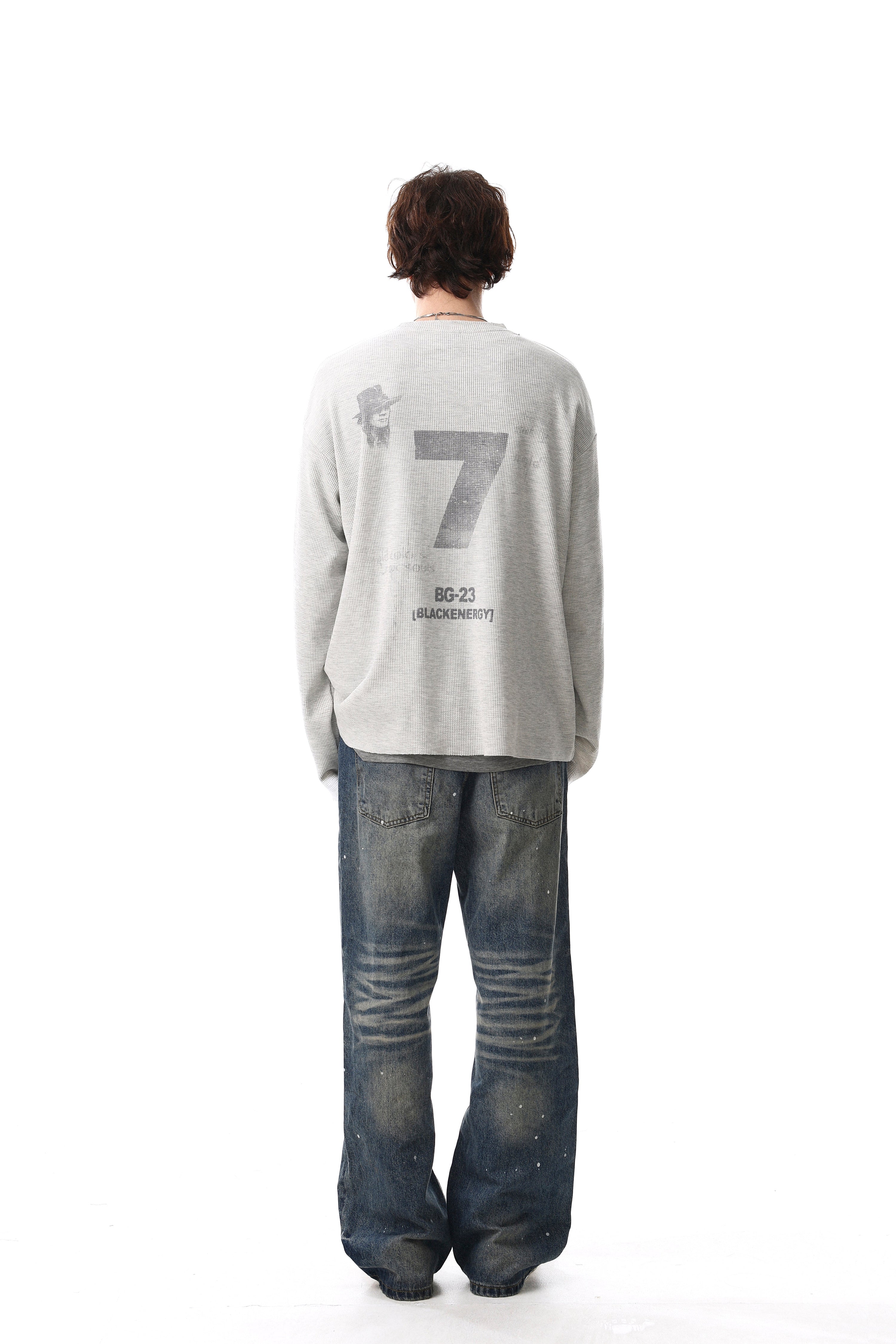 Omirad Union Flag Graphic Long Sleeve Tee | Streetwear Cotton