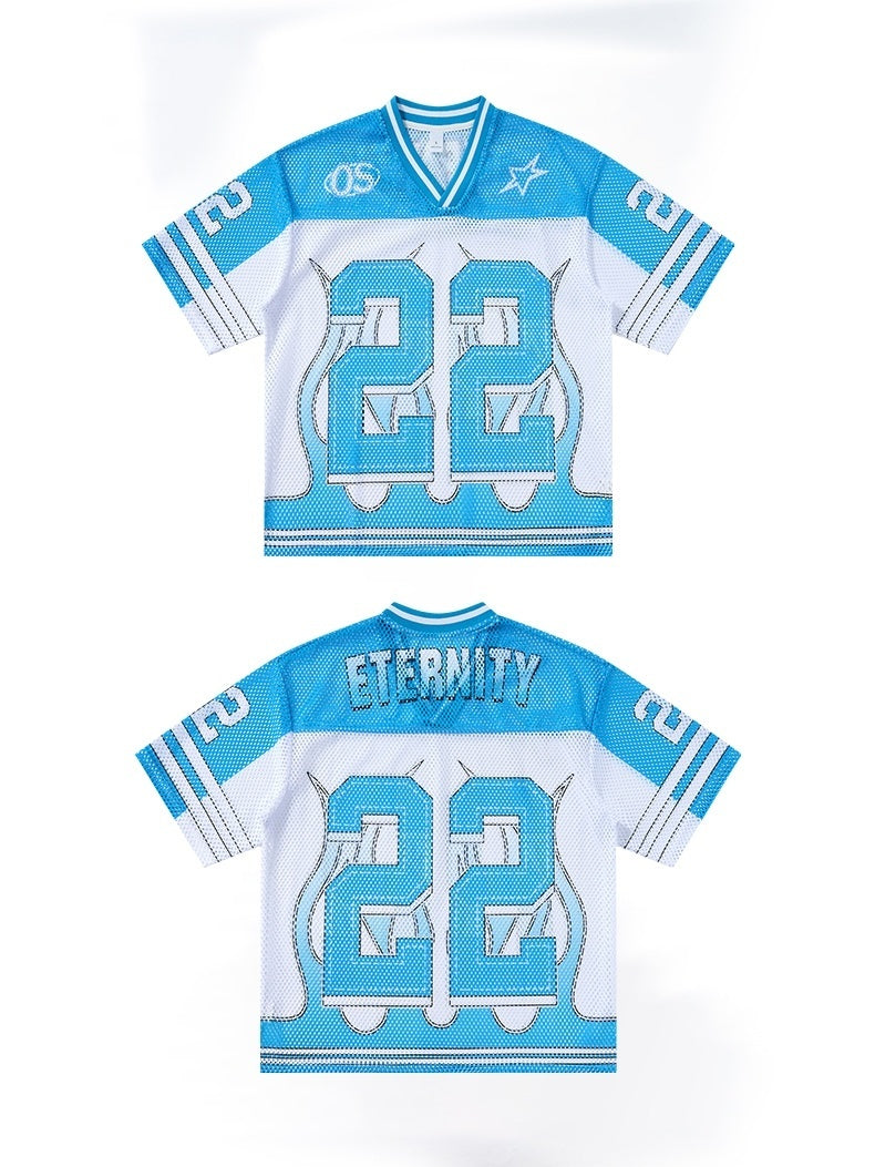 Omirad Eternity 22 Flame Mesh Jersey T-Shirt | Streetwear