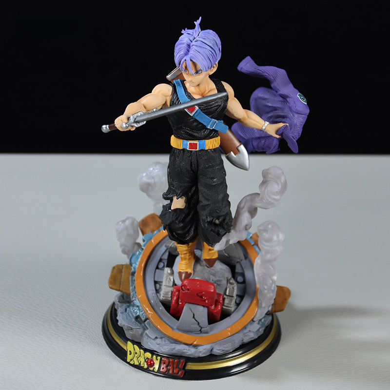 Dragon Ball Z Trunks Figure – 25cm, 0.8kg – Sword Pose on Destroyed Capsule