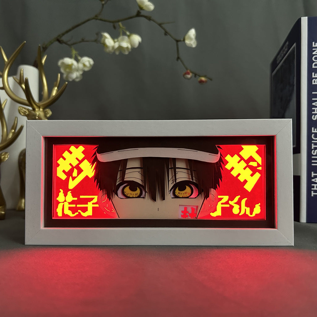 Toilet-Bound Hanako-kun Anime-Leuchtkasten – Hanako 3D-Effekt, einstellbares LED-Licht in 16 Farben