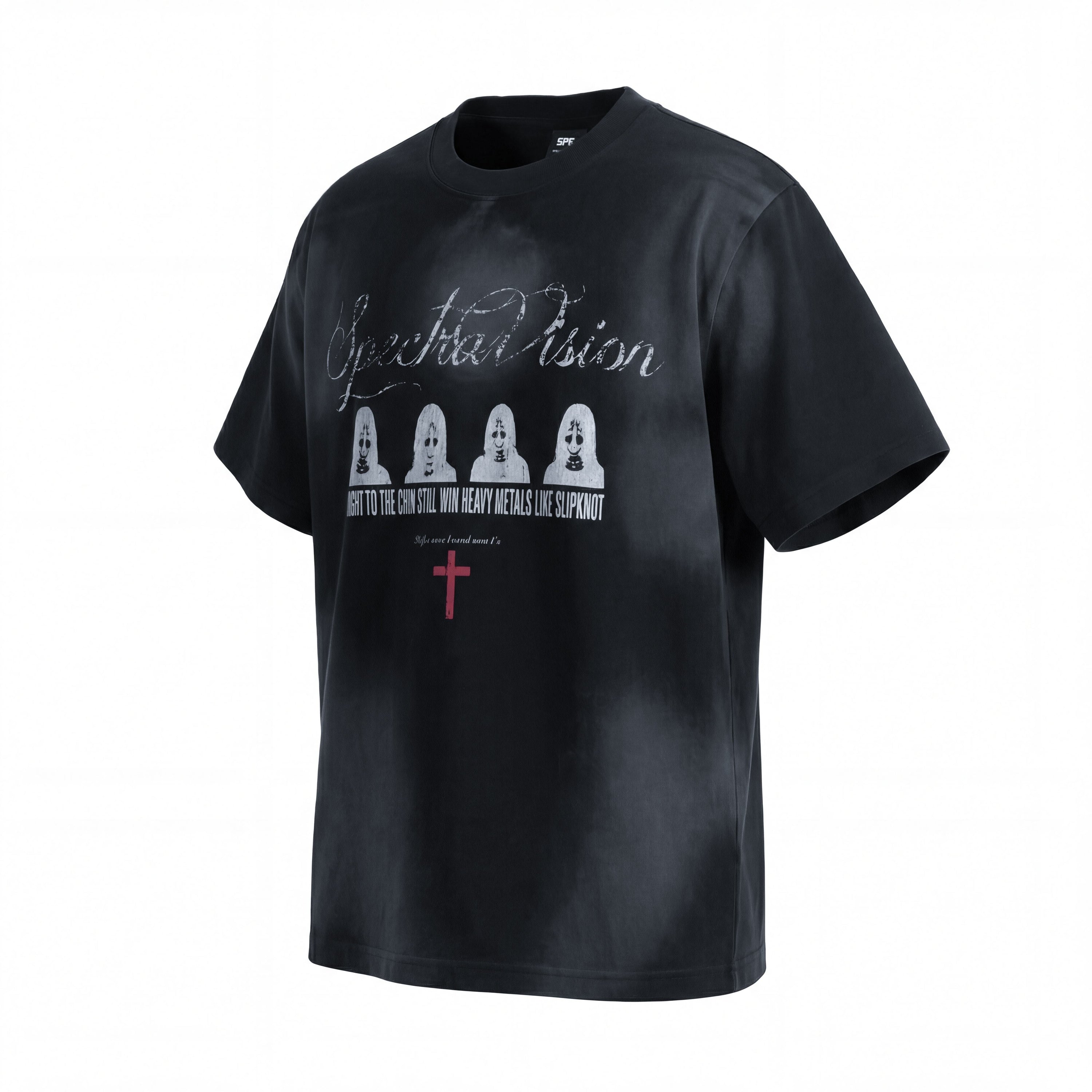 Spectra Vision Distressed Graphic Tee | Washed Streetwear