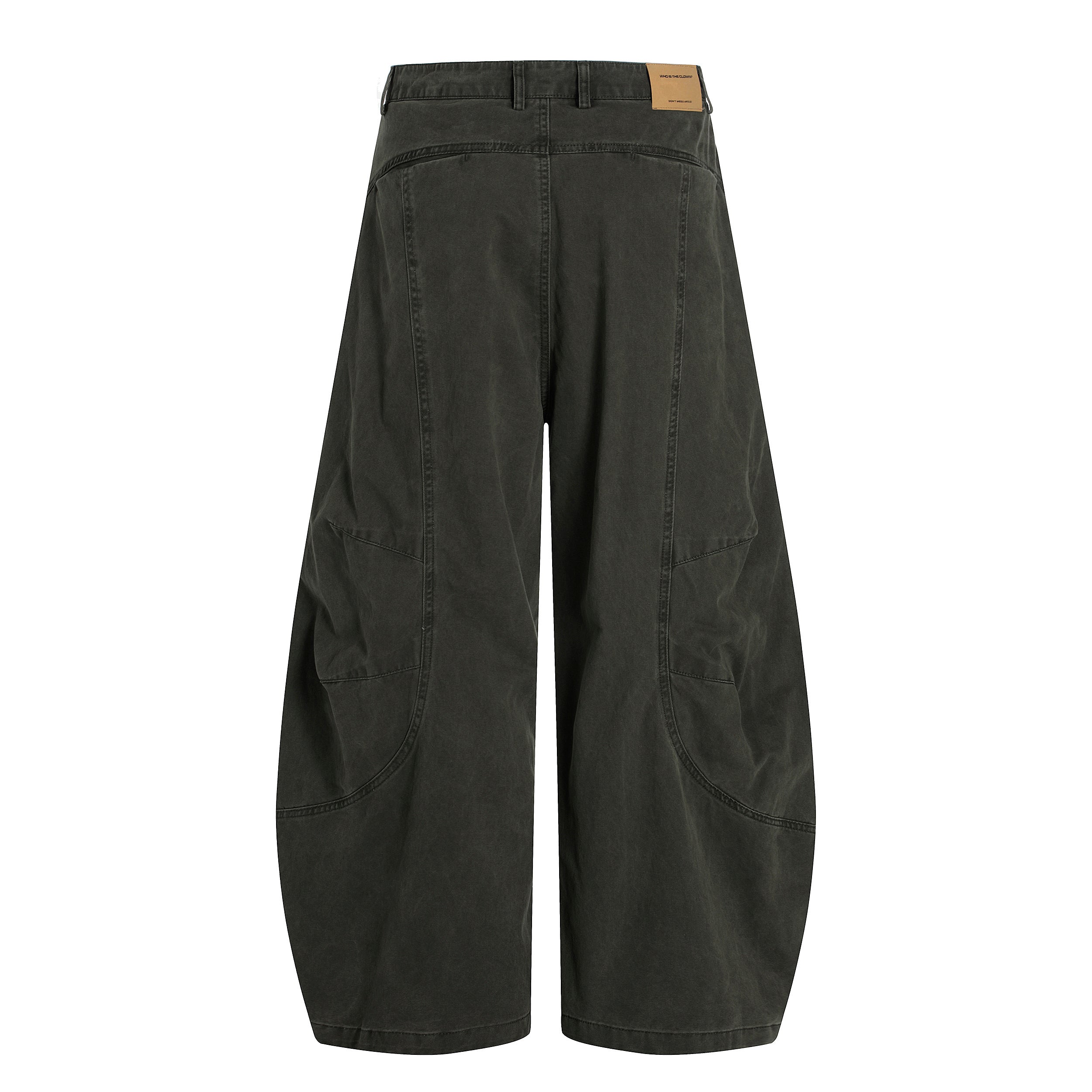 Sculpted Barrel-Leg Cargo Pants | Wide Silhouette Cotton