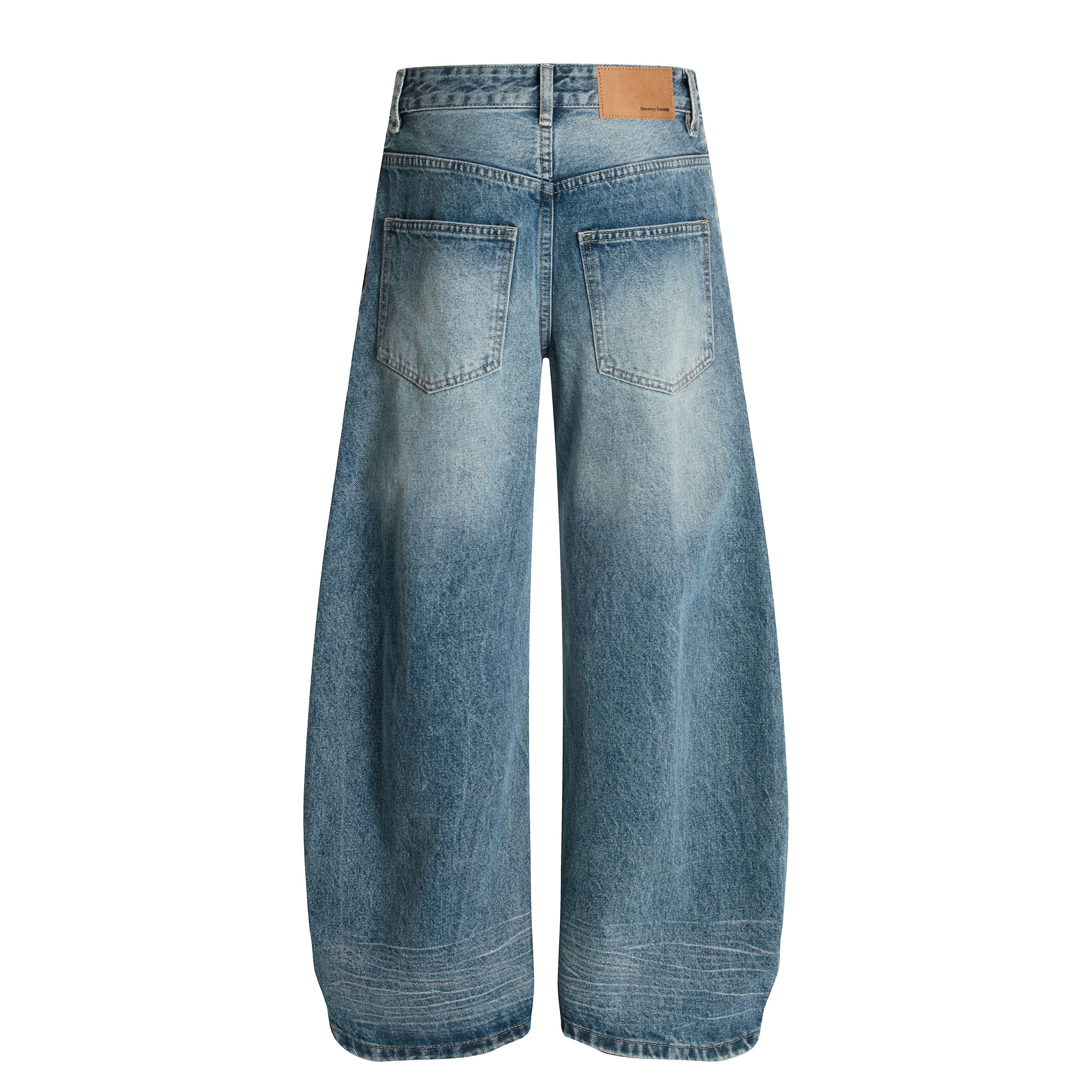 Fringe-Detail Vintage Wide-Leg Jeans | Omirad