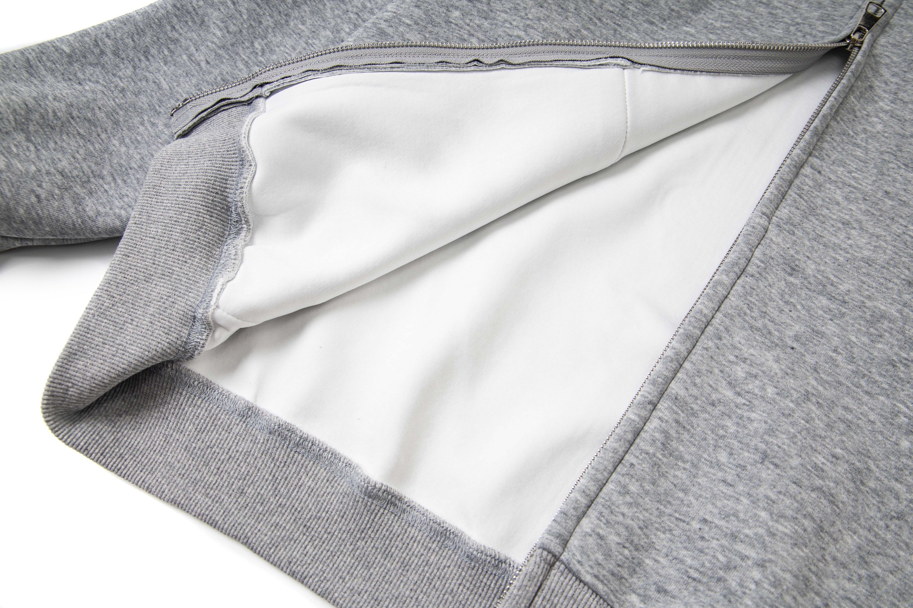Rhinestone Cross Zip Hoodie | Streetwear Fleece Hoodie